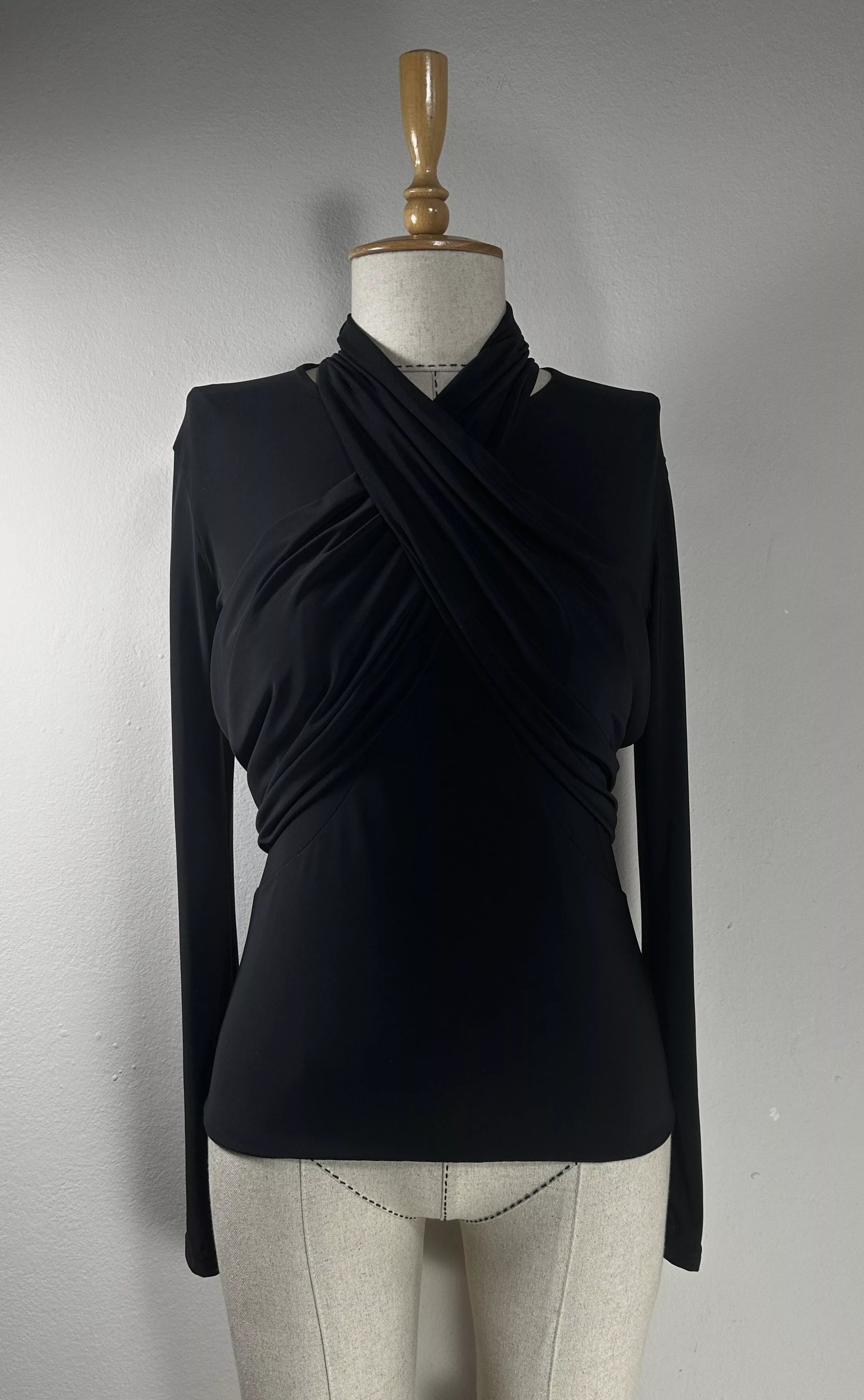 Isabel Marant Blouses Isabel Marant Resly draped stretch-jersey top Black