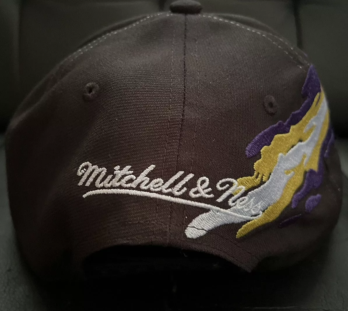 Mitchell & Ness Hats Mitchell & Ness Vintage Mitchell Ness LA Kings Paint Splash Hat Black