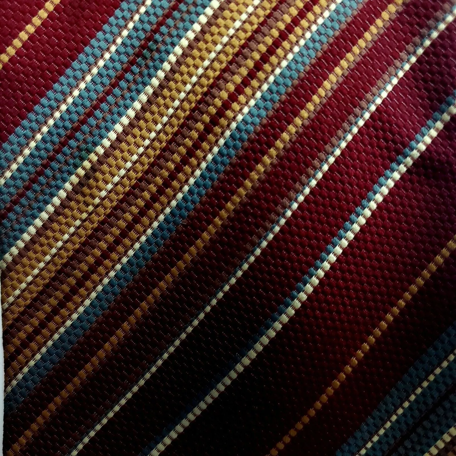 Joseph Abboud Ties Pocketsquares Joseph Abboud Red Striped Silk Tie Italy Classic