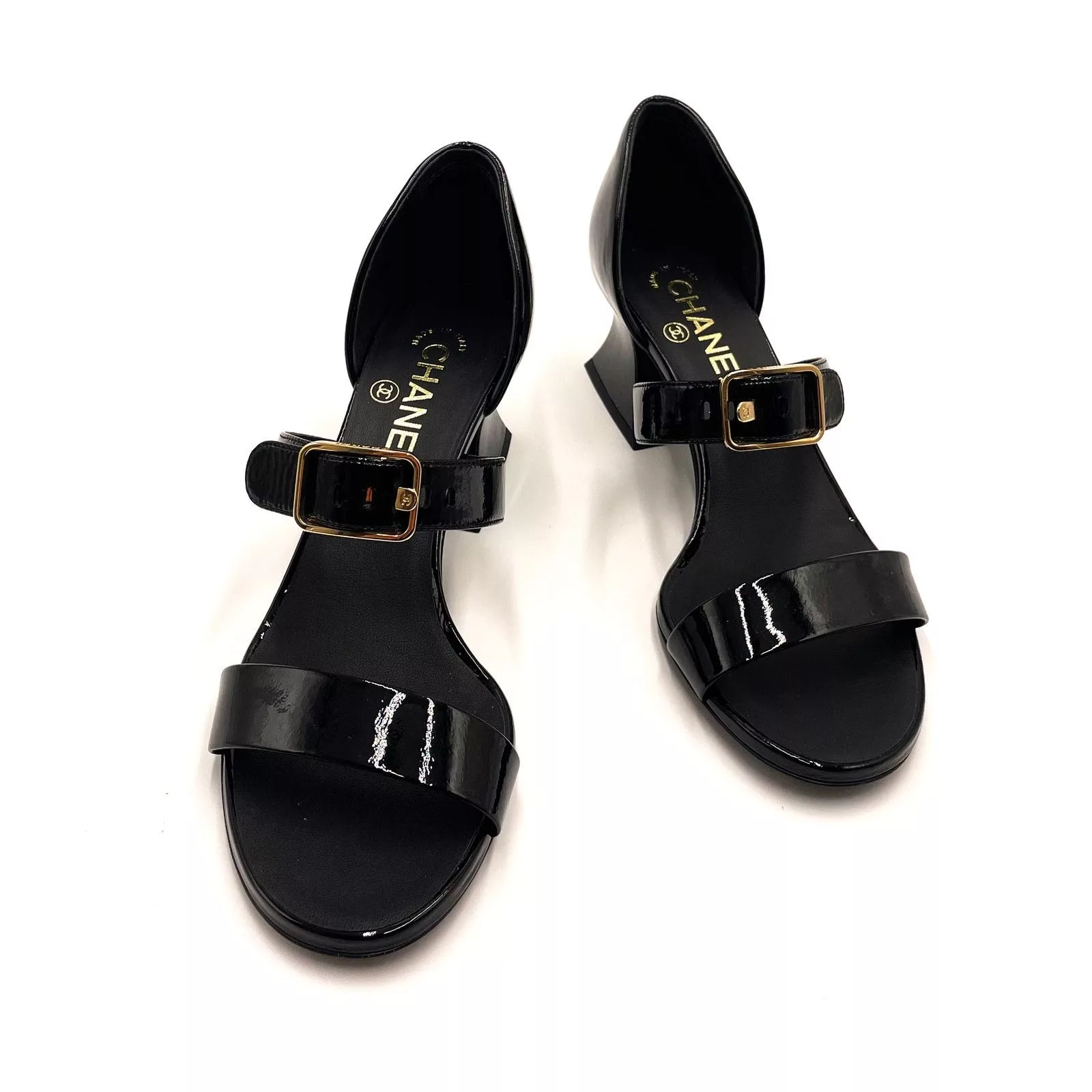 Chanel Heels Chanel Black Heel Sandals
