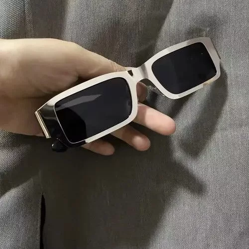 Designer Sunglasses Designer × Vintage Retro silver Cyberpunk sunglasses Streetwear