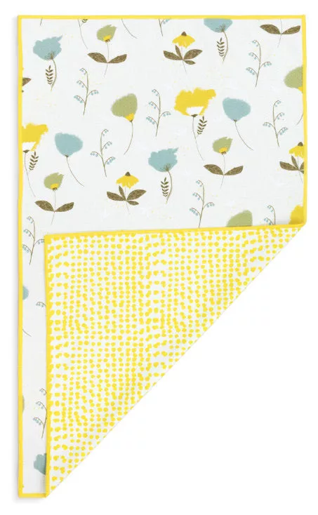 Whimsical Floral Absorbent 2 Sided Towel