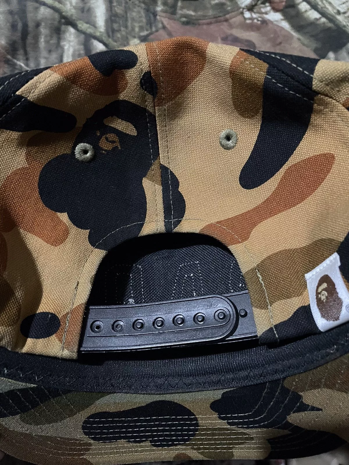 Bape Hats Bape 1st Camo Snapback Cap Green