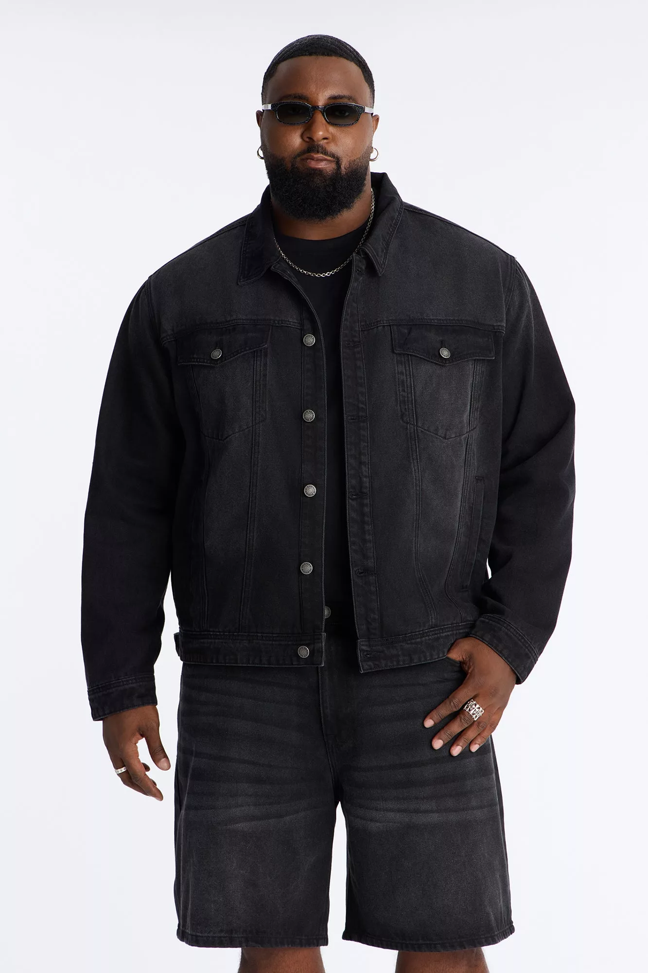 Essential Denim Trucker Jacket - Black Wash