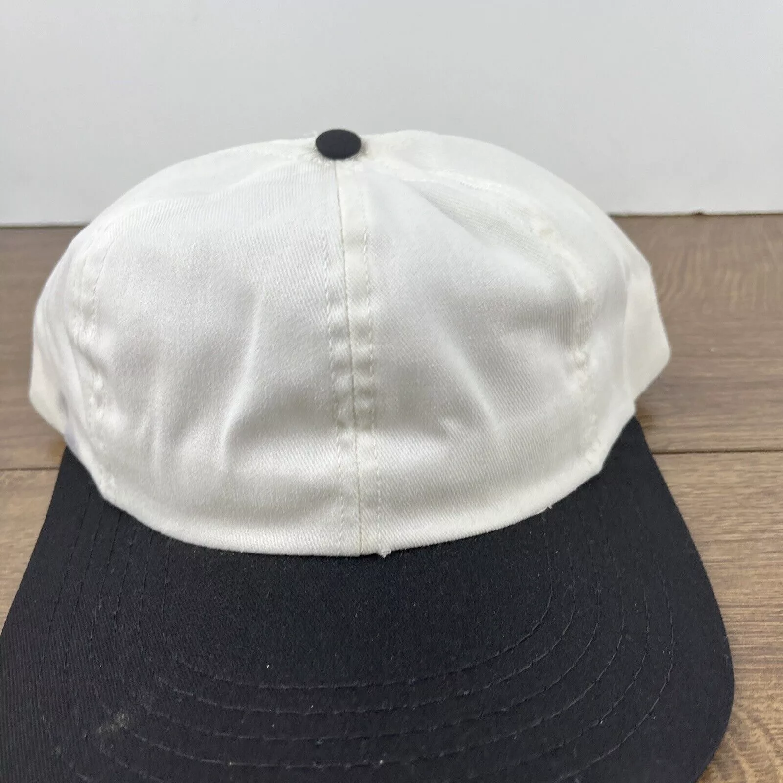 Other Hats Other Plain White Black Hat White Hat Adjustable Snapback Adult Si
