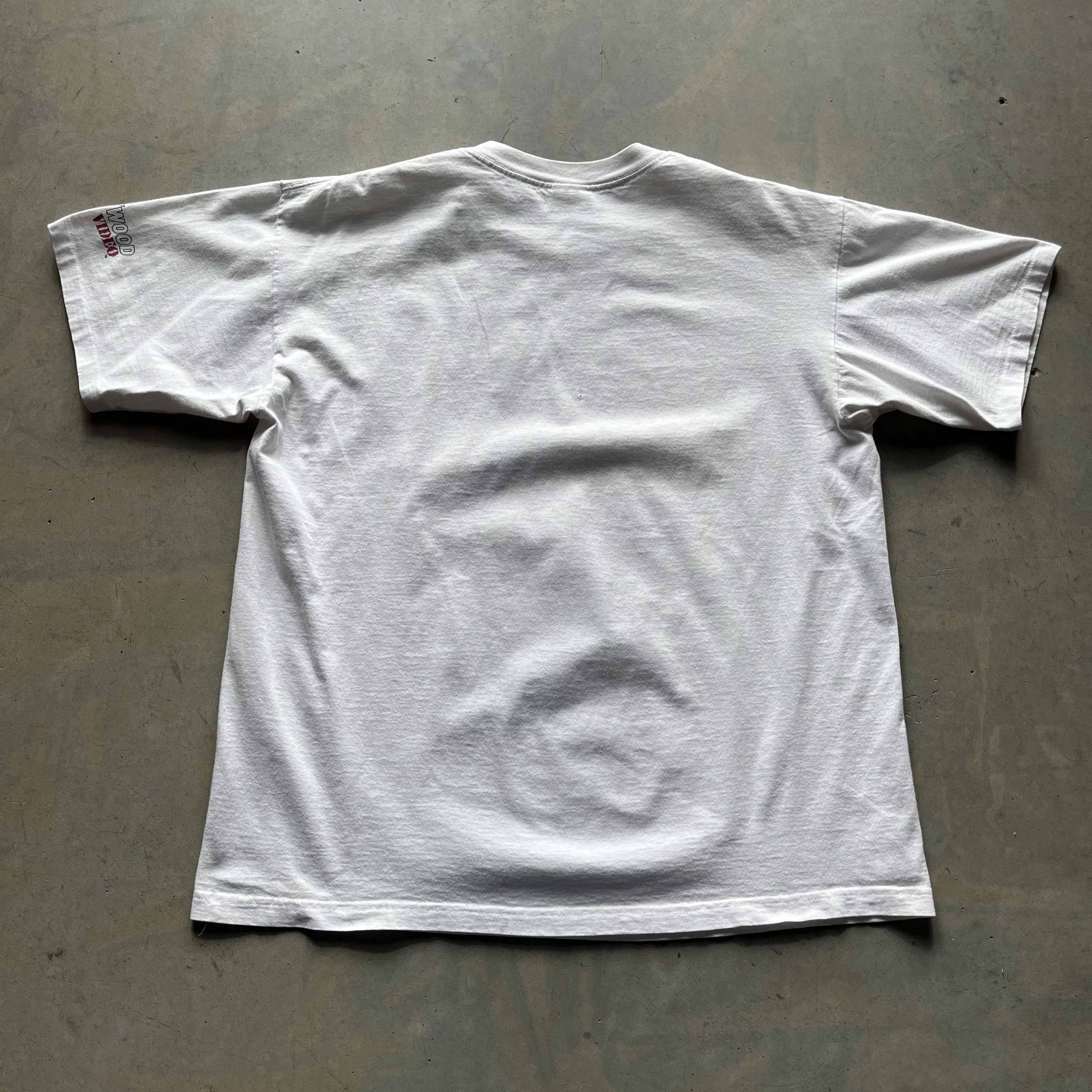 Vintage Short Sleeve T Shirts Vintage Independence Day Movie Promo Tee White