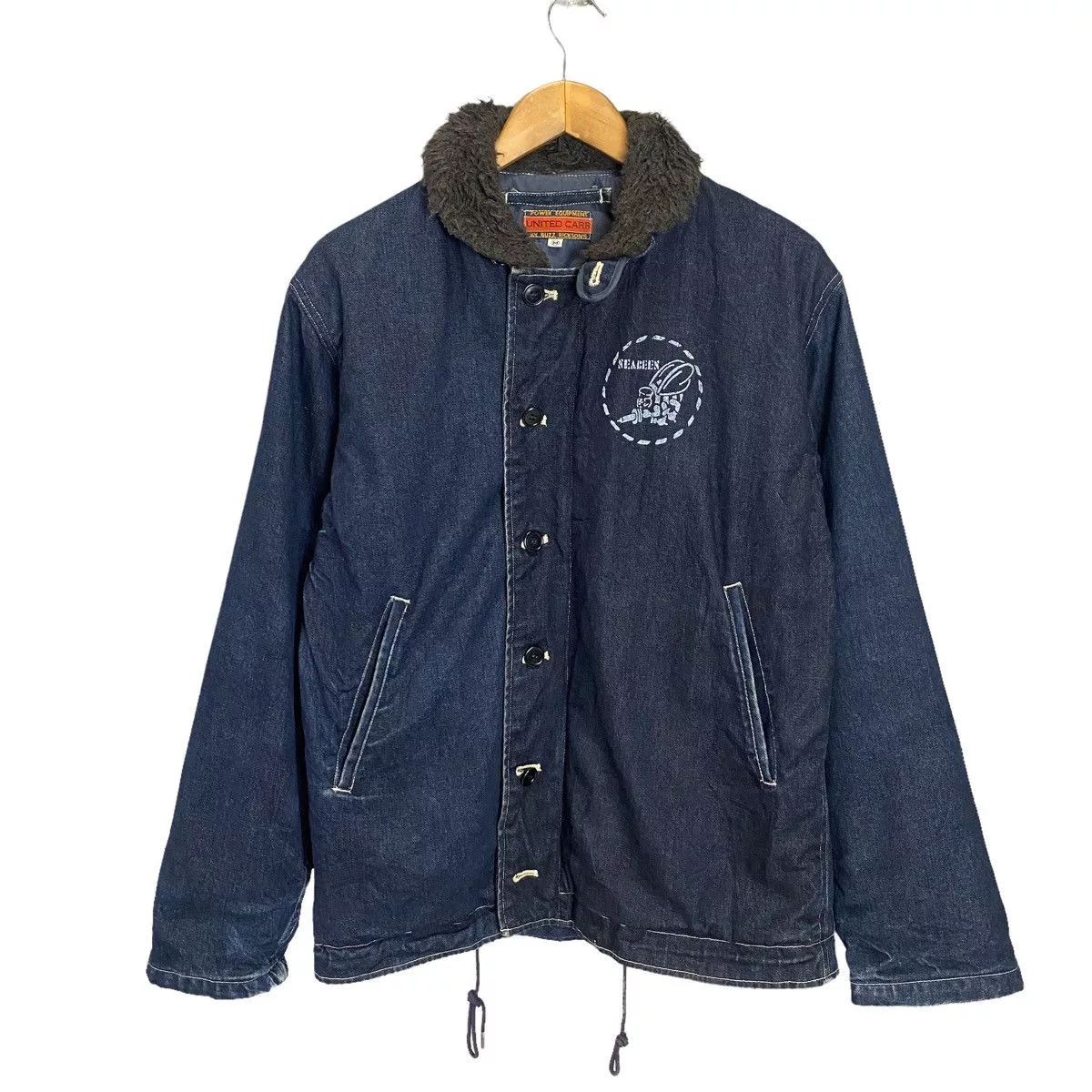 Buzz Rickson's Parkas Buzz Rickson's × Toyo Enterprises United Carr By Buzz Rickson Toyo Deck N-1 Denim Jacket Purple
