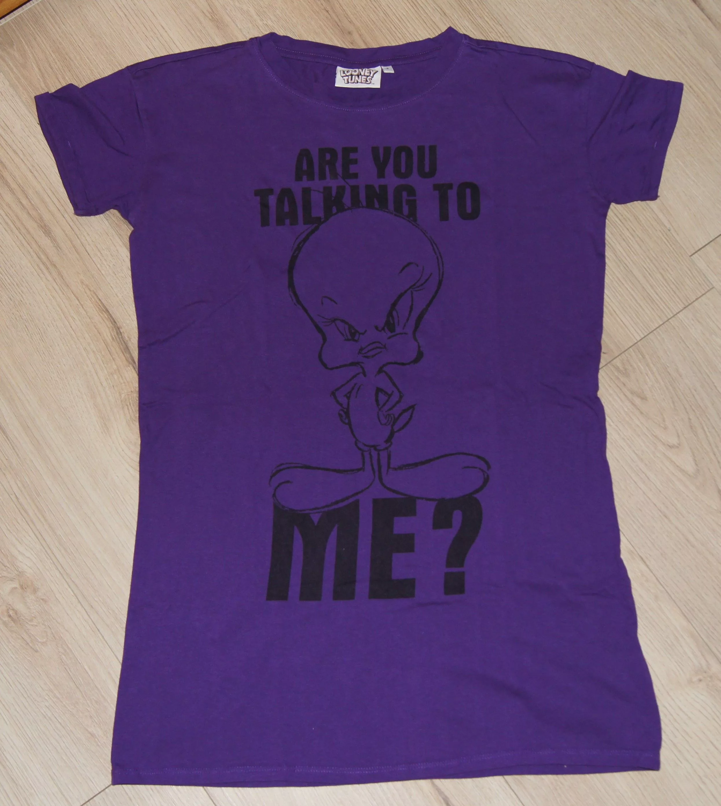 Other Short Sleeve T Shirts Other Original Looney Tunes Tunic T-Shirt Size S New Swag Fit Tees Purple Vintage