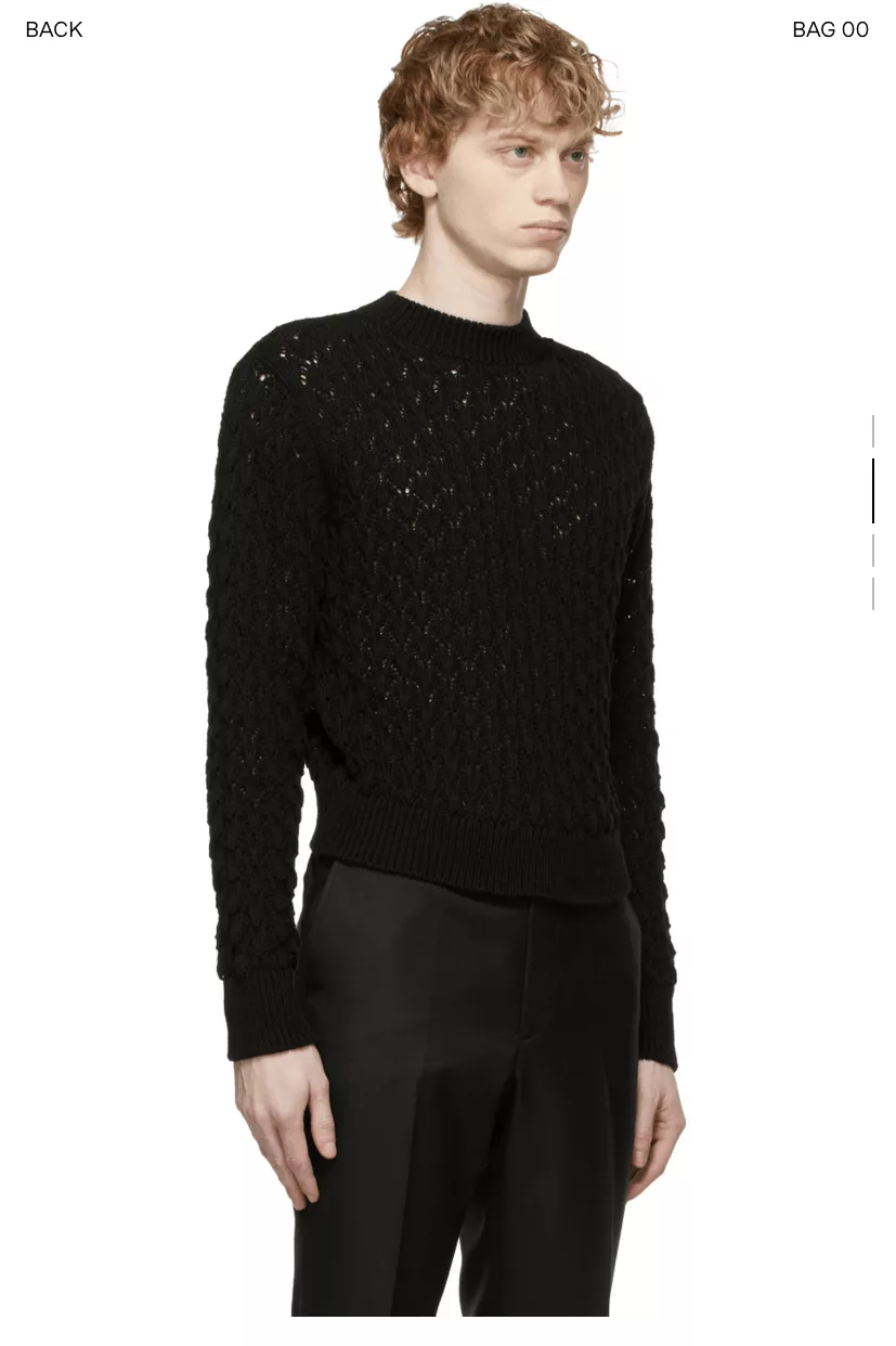 JOHN LAWRENCE SULLIVAN Sweaters Knitwear John Lawrence Sullivan black cable knit sz L