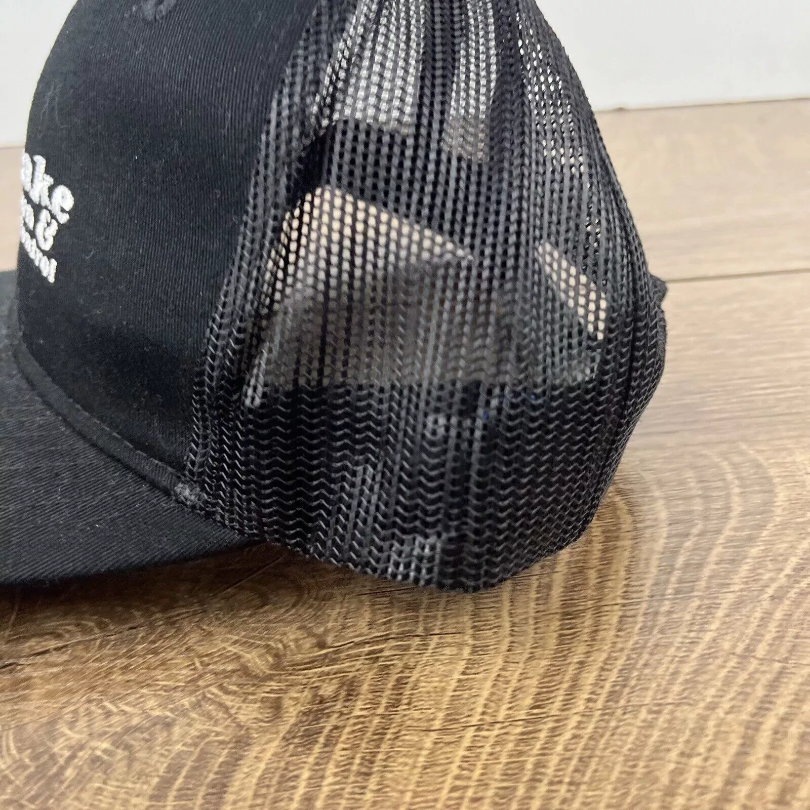 Other Hats Other Drakes Lawn & Pest Control Snapback Hat Black Hat Adjustable