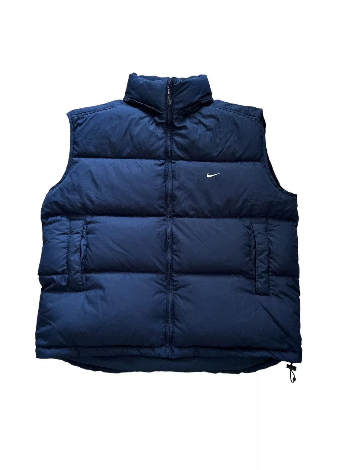 Nike Vests Nike × Vintage Vintage Rare Puffer Vest Nike Swoosh Y2K 90’s Fit XL Retro Blue Streetwear