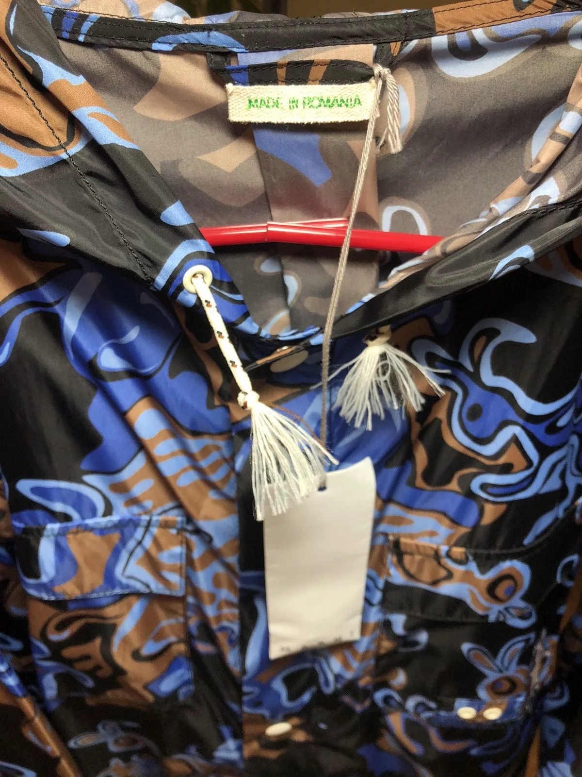 Marni Raincoats Marni dance bunny nylon coat Blue