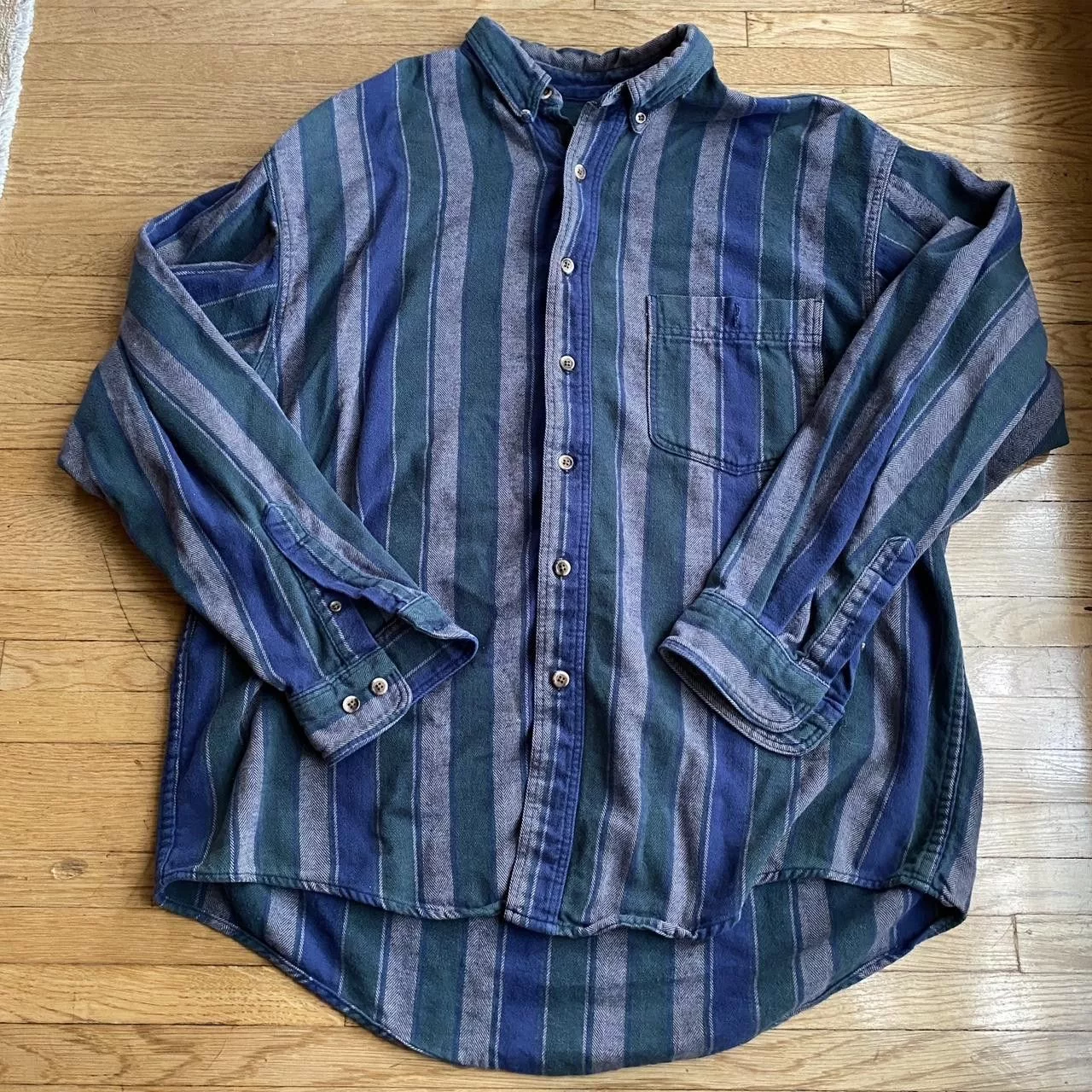 Eddie Bauer Shirts Button Ups Eddie Bauer Thermal button down Blue