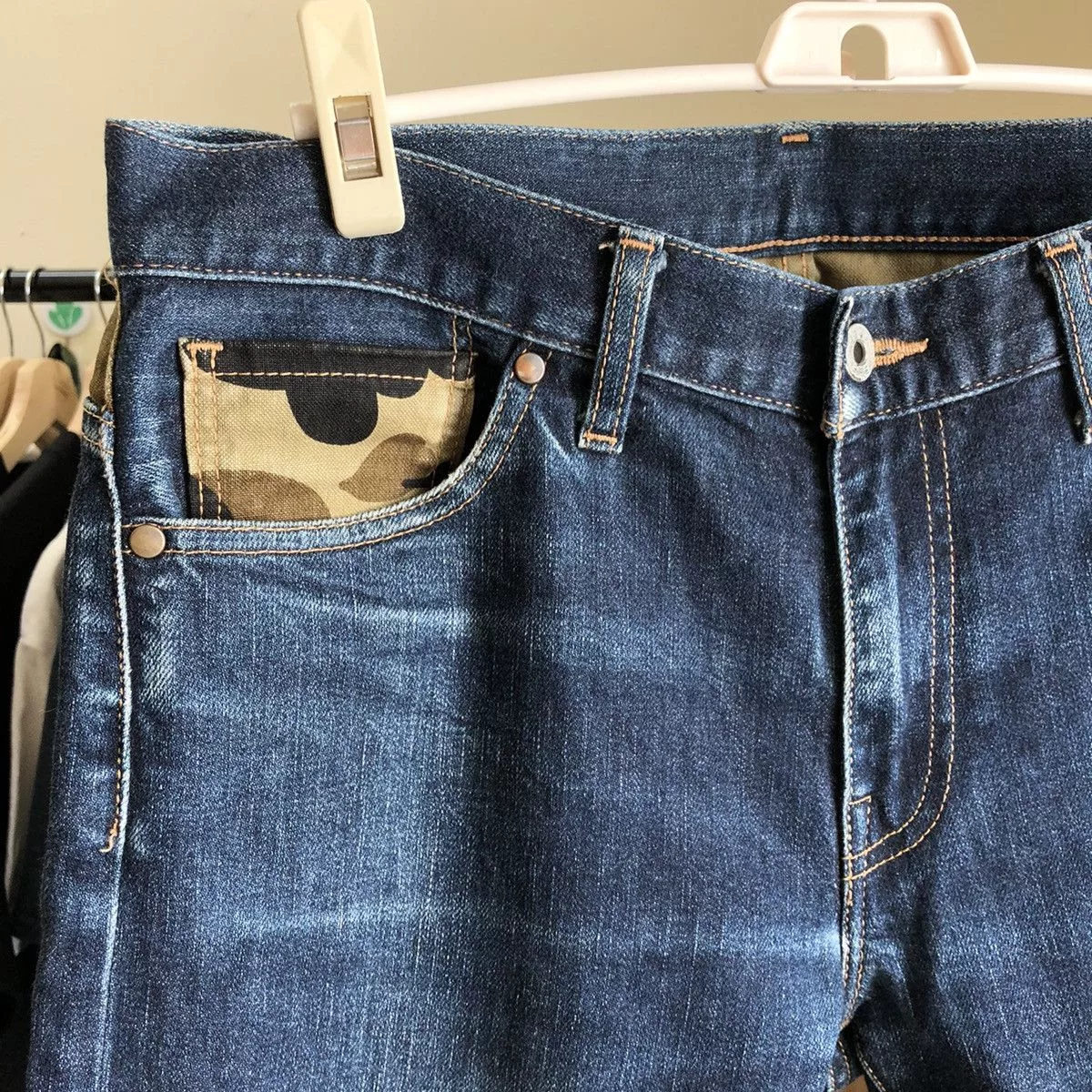Bape Denim Bape 1st Camo Patch Denim Blue