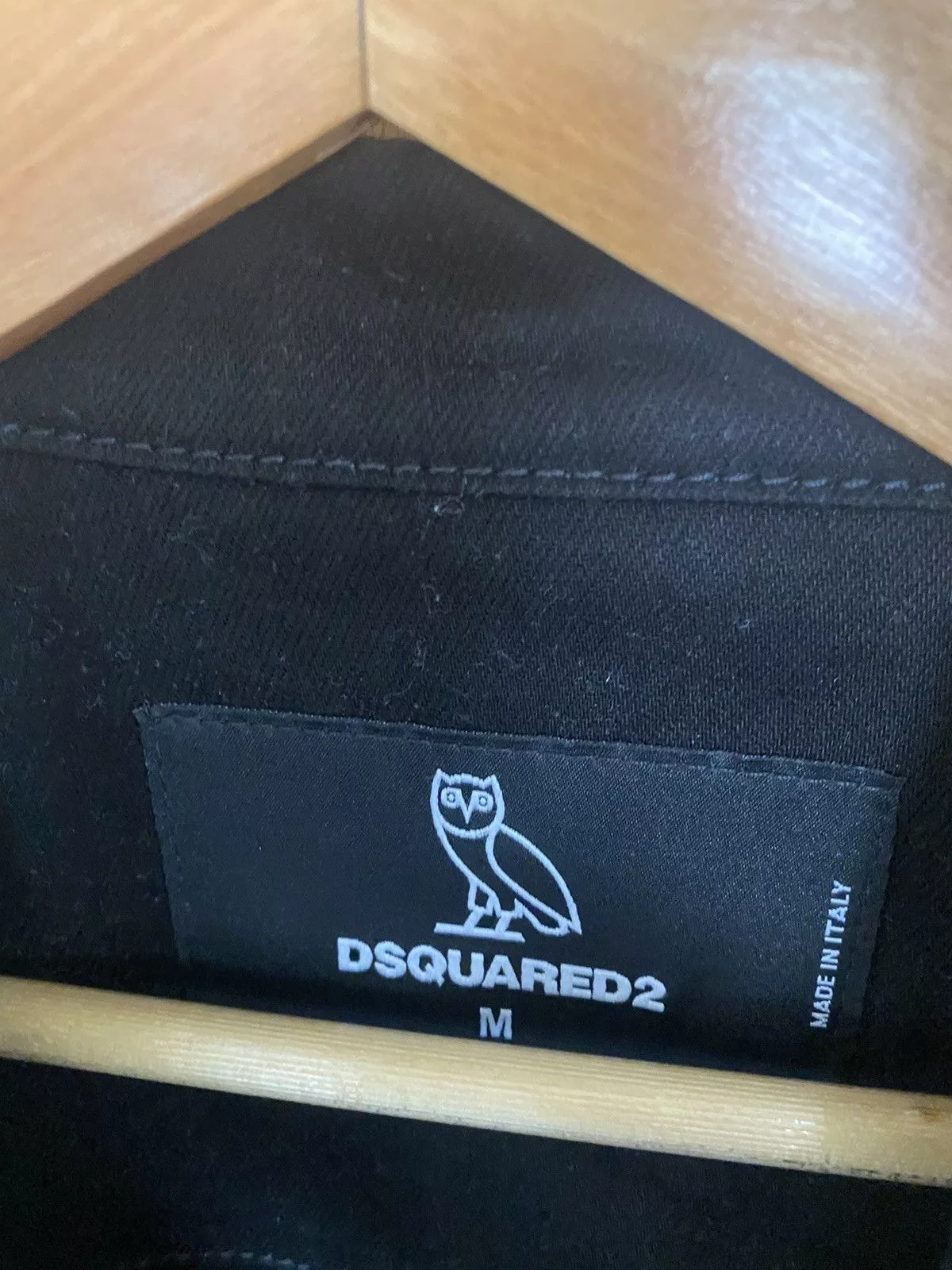 Dsquared2 Denim Jackets Dsquared2 × October's Very Own OVO Dsquared2 Black Denim Jacket Size M