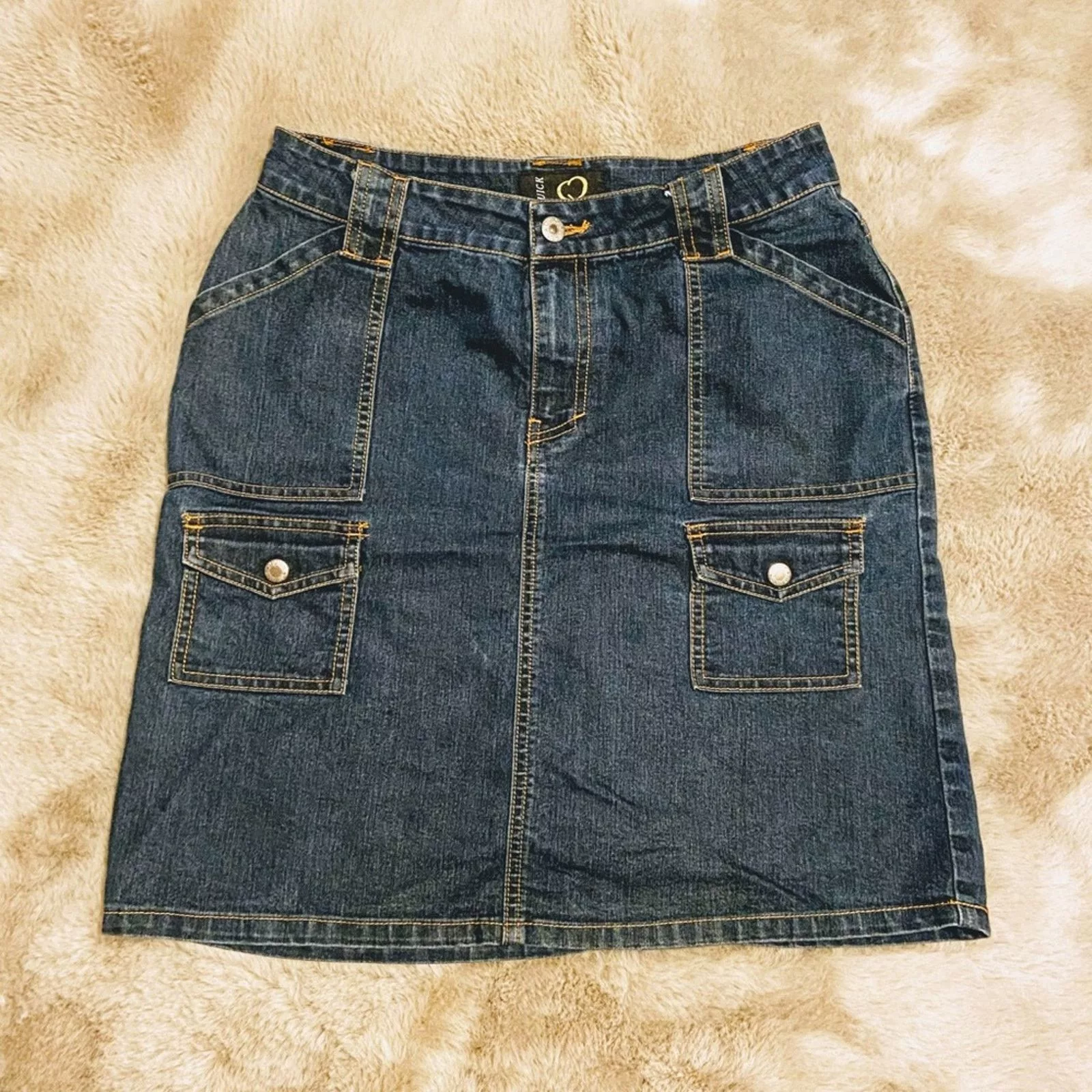 Other Midi Skirts Other Q Quick Pencil Jean Skirt Size 3 Blue