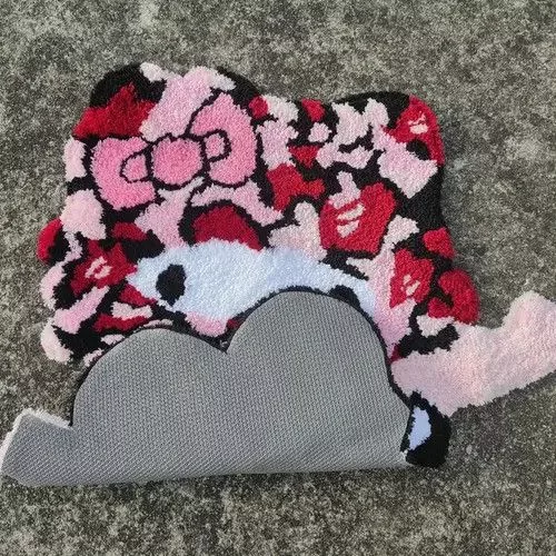 Other Miscellaneous Other Pink Cartoon Character Handmade Soft Rug Multi