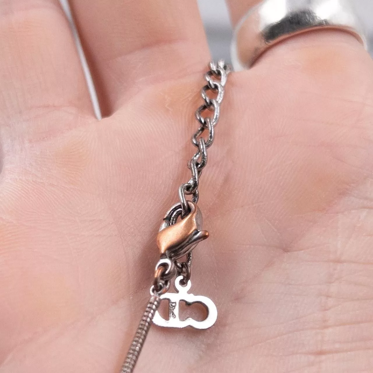 Dior Necklaces Vintage Dior Charm Necklace Silver