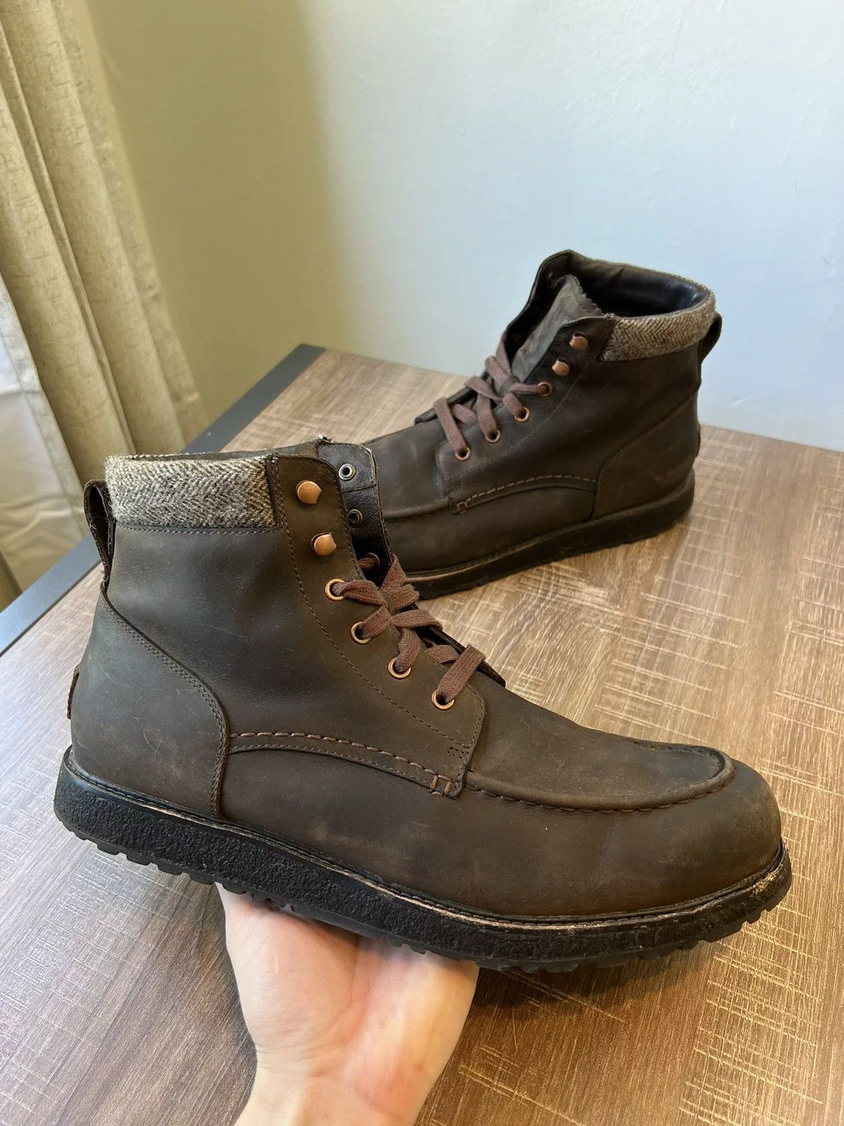 Ugg Boots UGG Australia Merrick Boots Men’s 13 Brown Leather Moc Toe