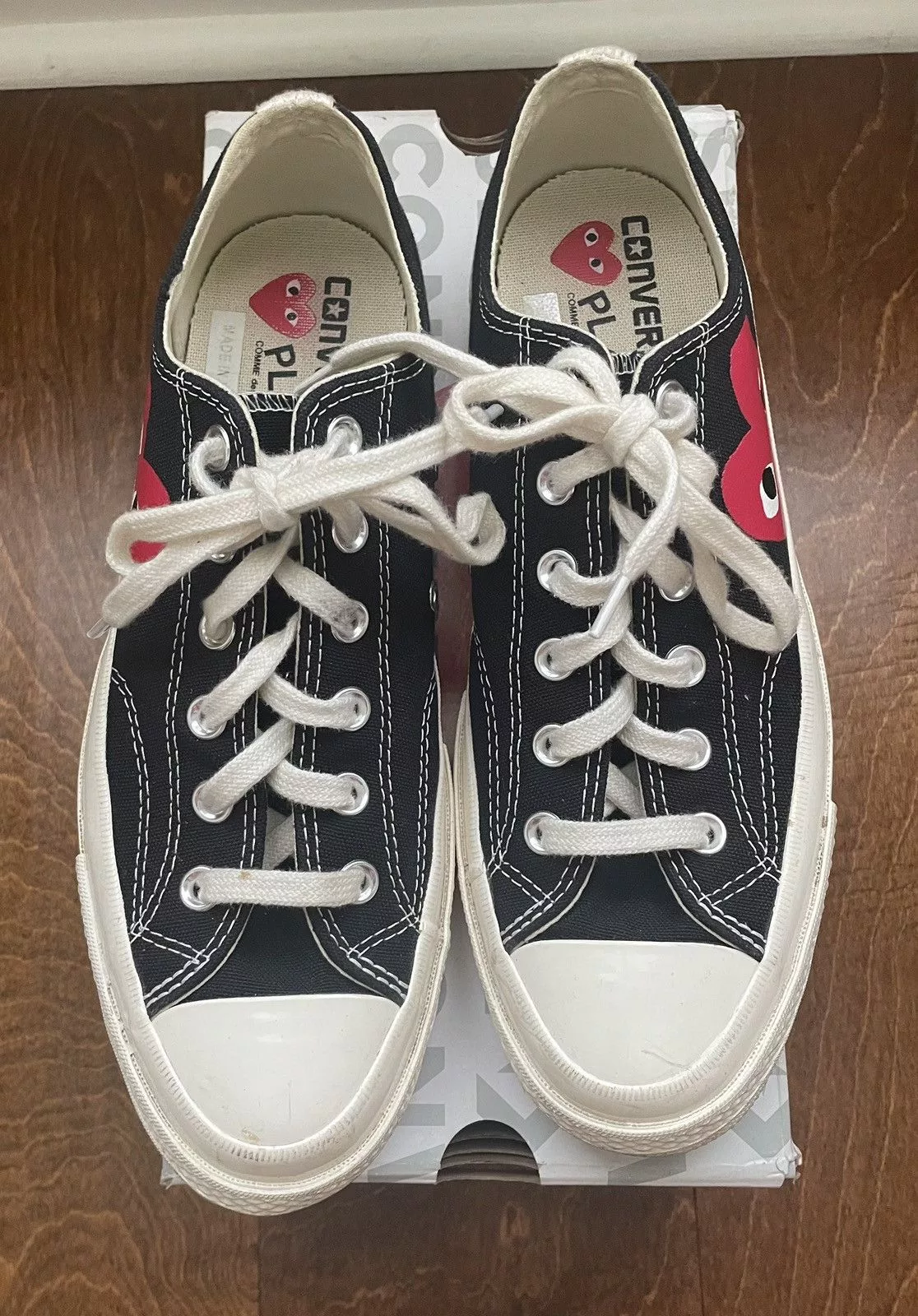 Comme des Garcons Low Top Sneakers Comme des Garcons × Converse Converse x Comme des Garçons PLAY Black
