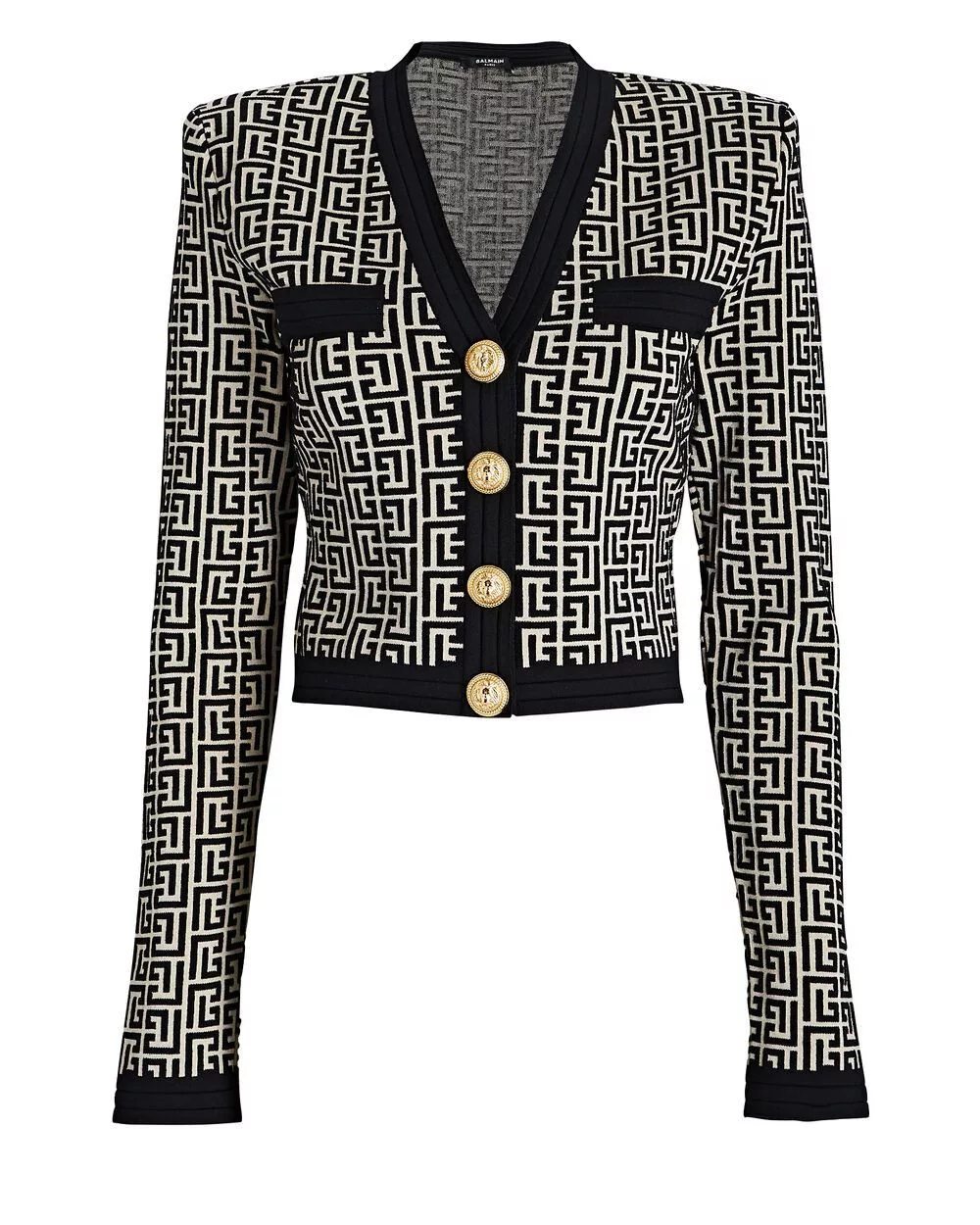 Balmain Sweaters Balmain o1w1db10624 Cardigan in Blue