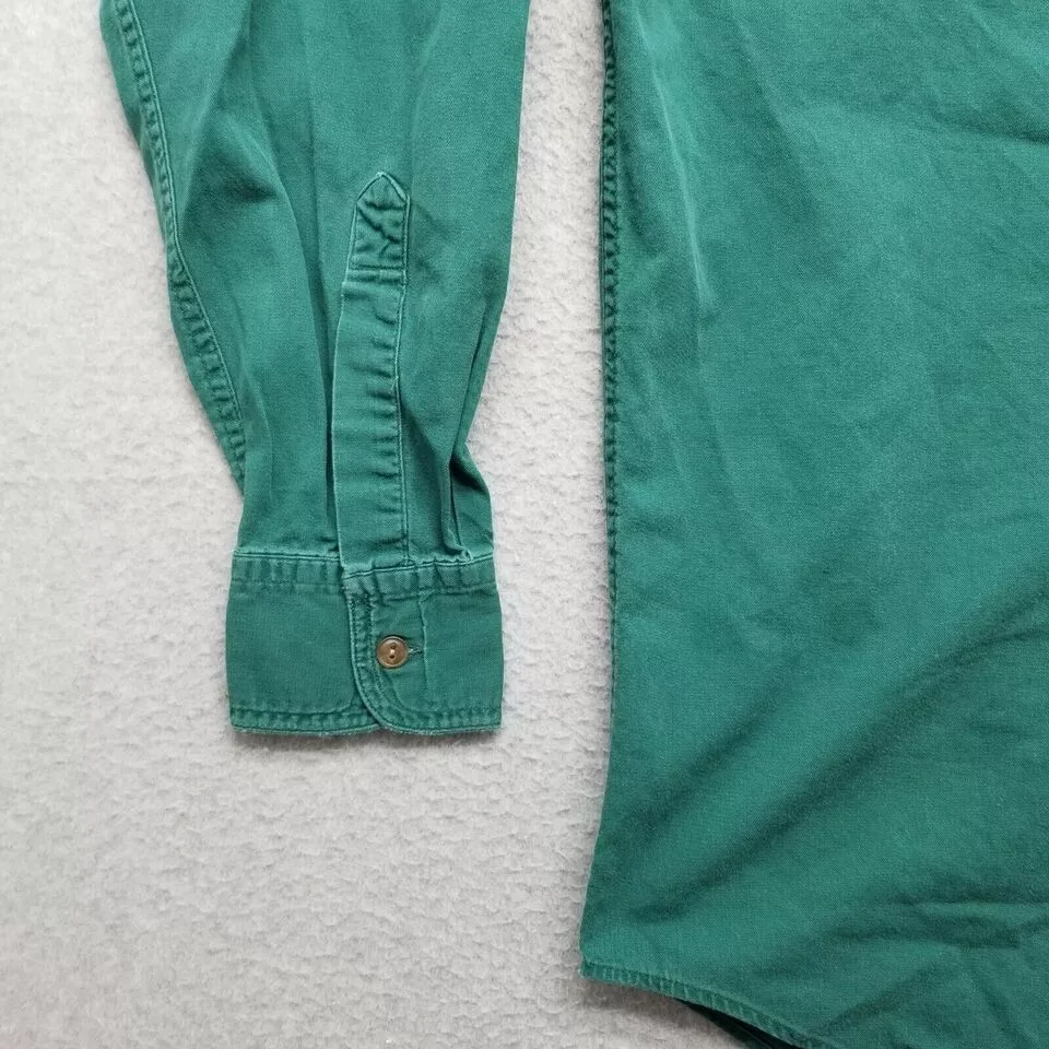 Chaps Ralph Lauren Shirts Button Ups Chaps Ralph Lauren Shirt Men Medium Button Up Oversized Green