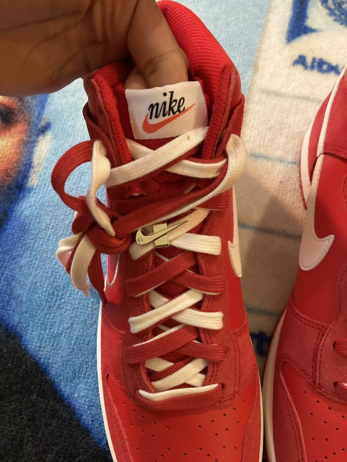 Nike Hi Top Sneakers Nike Dunk High First Use Red