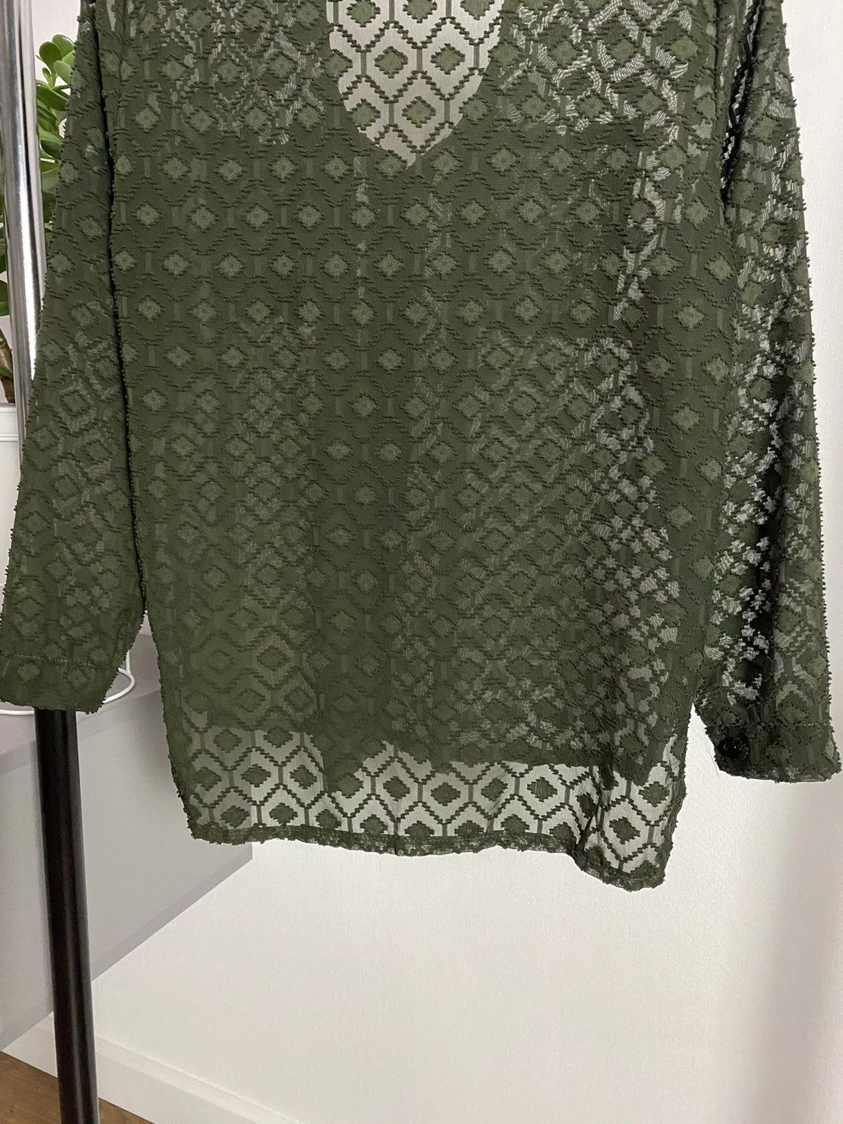 Japanese Brand Sweaters Knitwear Japanese Brand × Vintage Vintage Mesh Long Sleeve Sweater Brown Avant-Garde