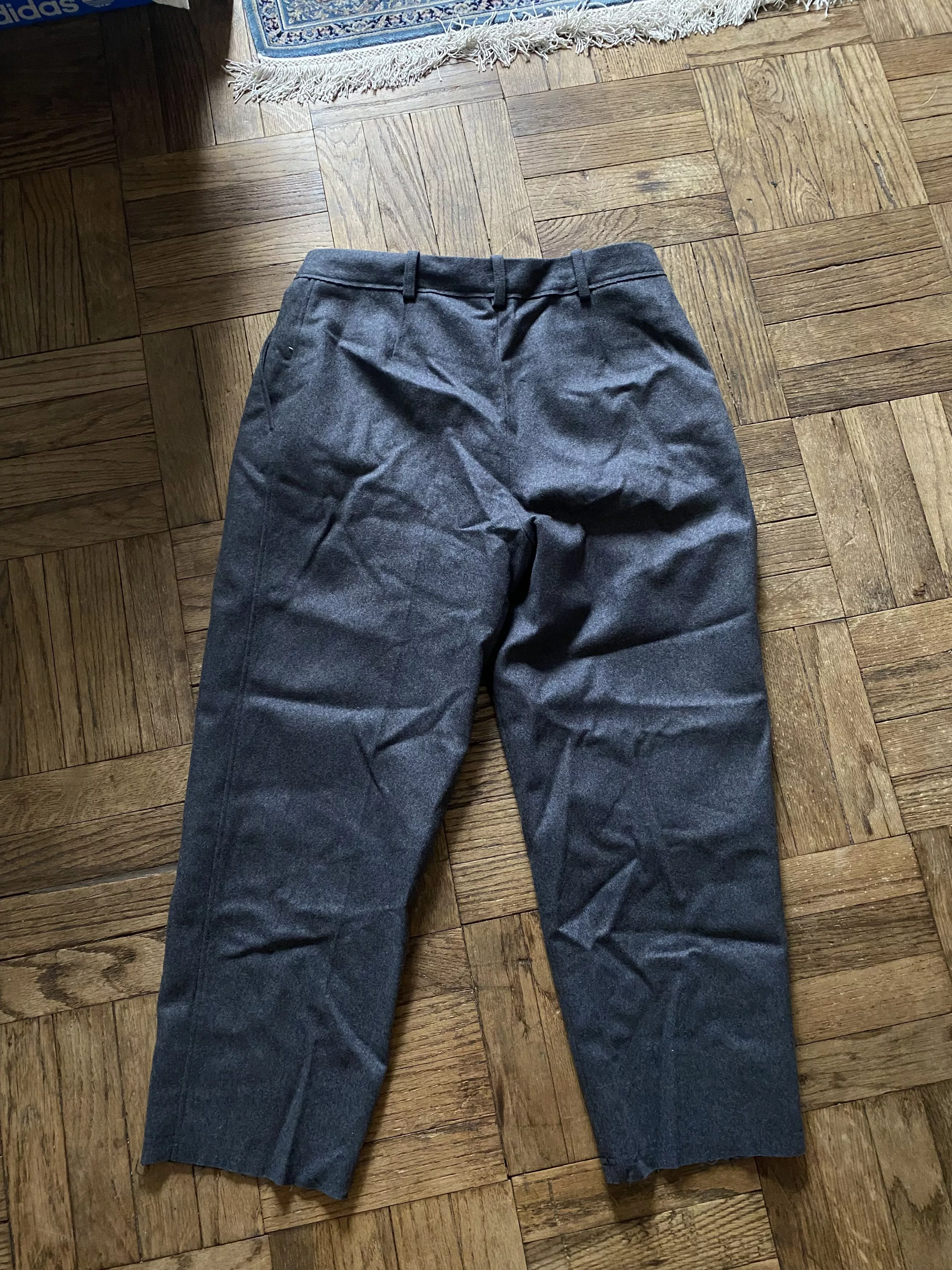 Acne Studios Casual Pants Acne Studios Wool Gray Trouser Cropped