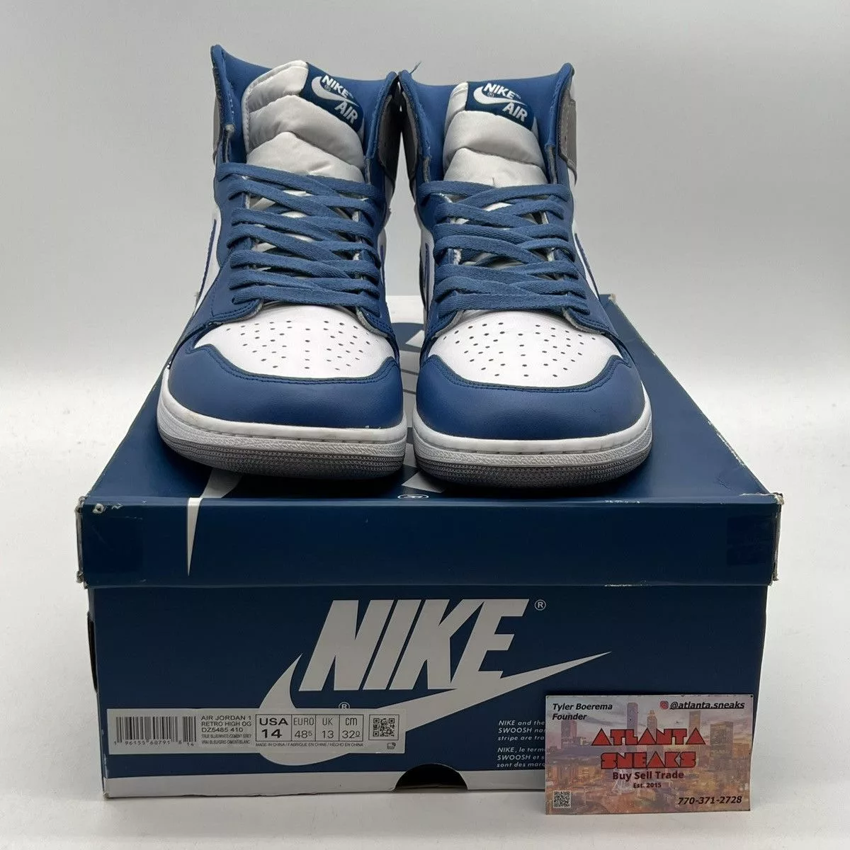 Nike Hi Top Sneakers Nike Air Jordan 1 high true blue White