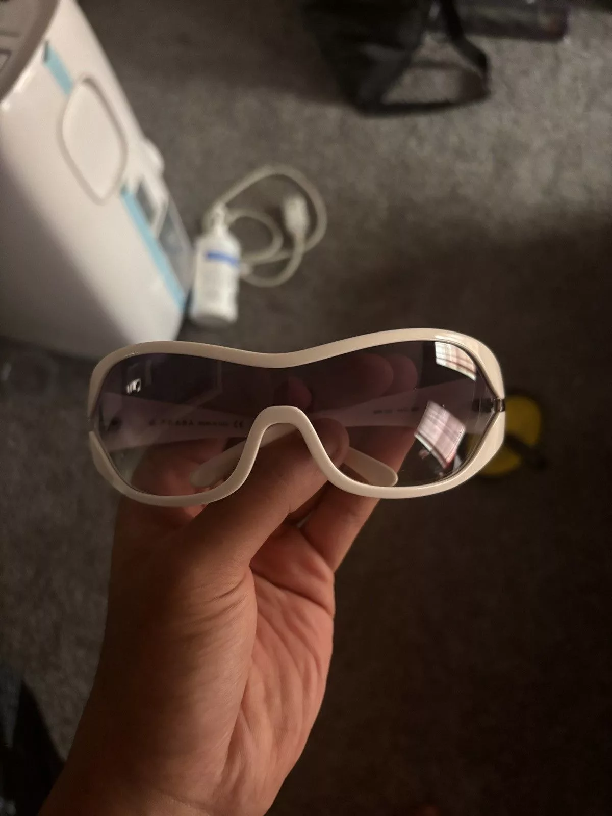Prada × Vintage Prada Sunglasses white