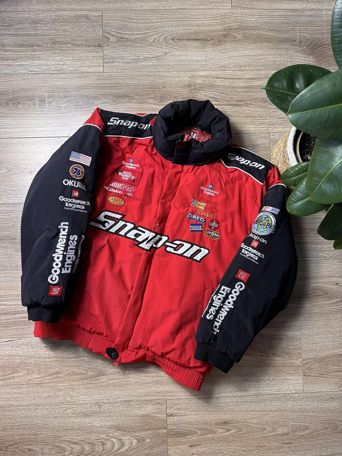 NASCAR Light Jackets NASCAR × Vintage Vintage NASCAR Snap-On Racing Jacket Formula1 Red