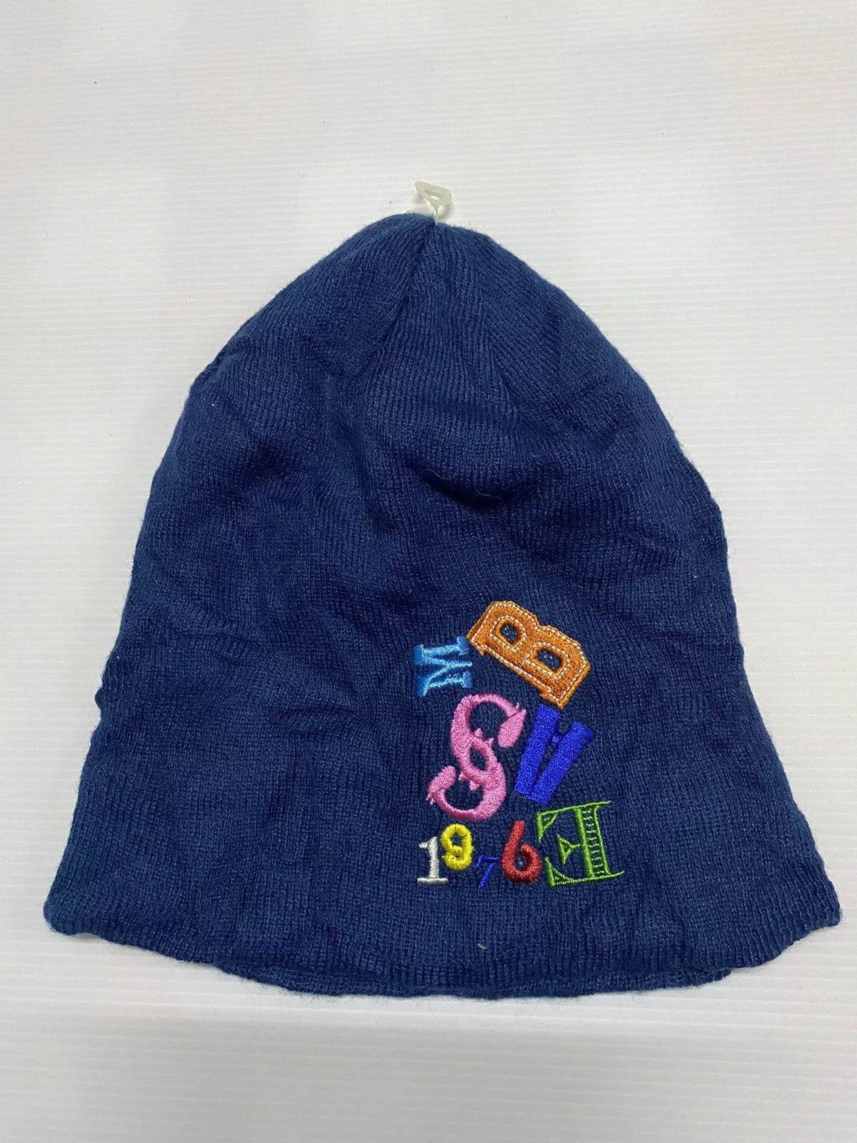 Beams Plus Hats Beams Plus × Japanese Brand Beams Embroidery Beanie Hat Blue Streetwear