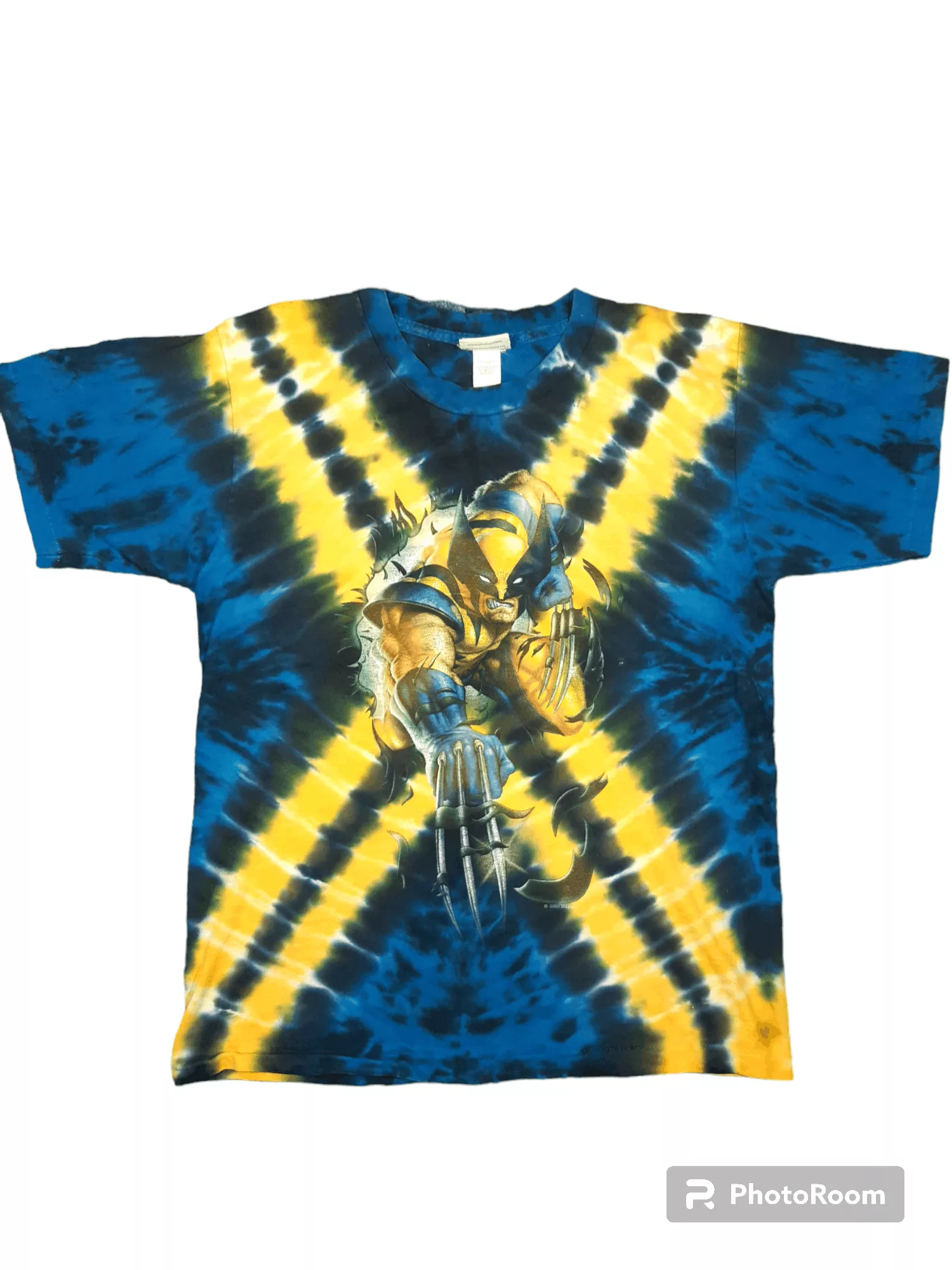 Universal Studios Long Sleeve T Shirts Universal Studios × Wolverine Vintage 2000 Marvel X-Men Universal Studio TieDye T-shirt Multi