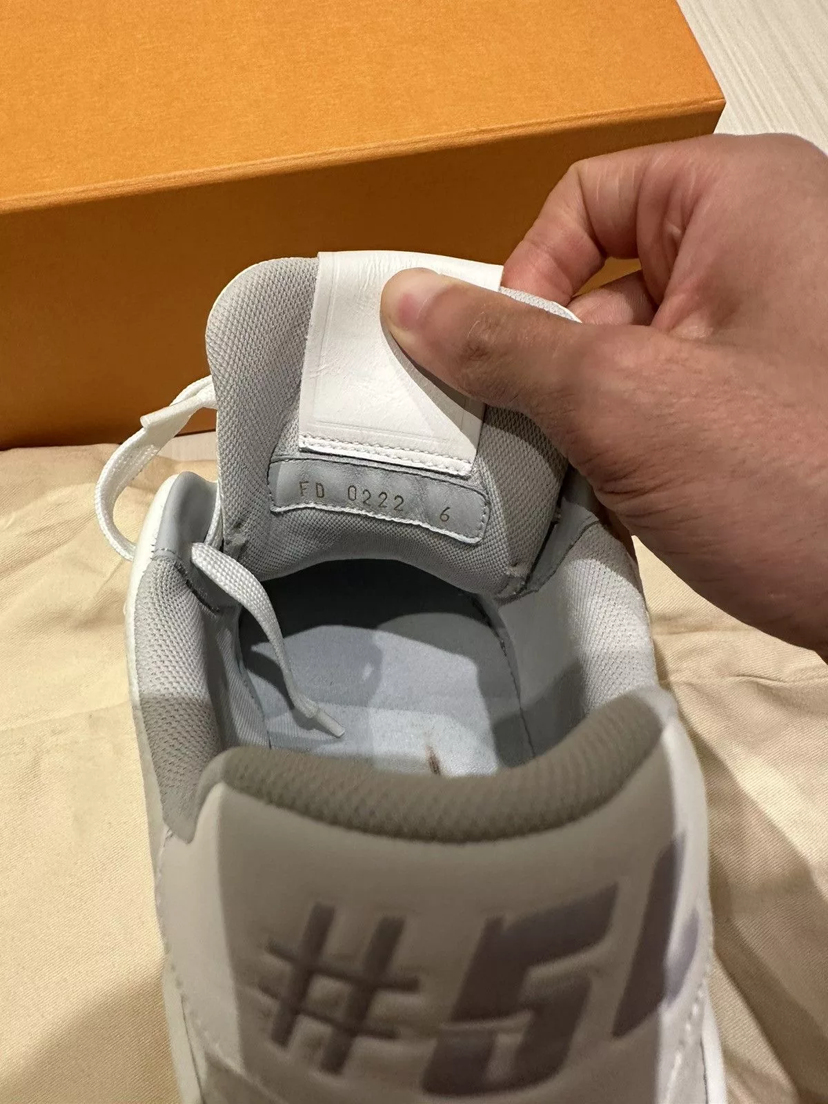 Louis Vuitton Low Top Sneakers Louis Vuitton White & Grey ‘LV Sneaker’