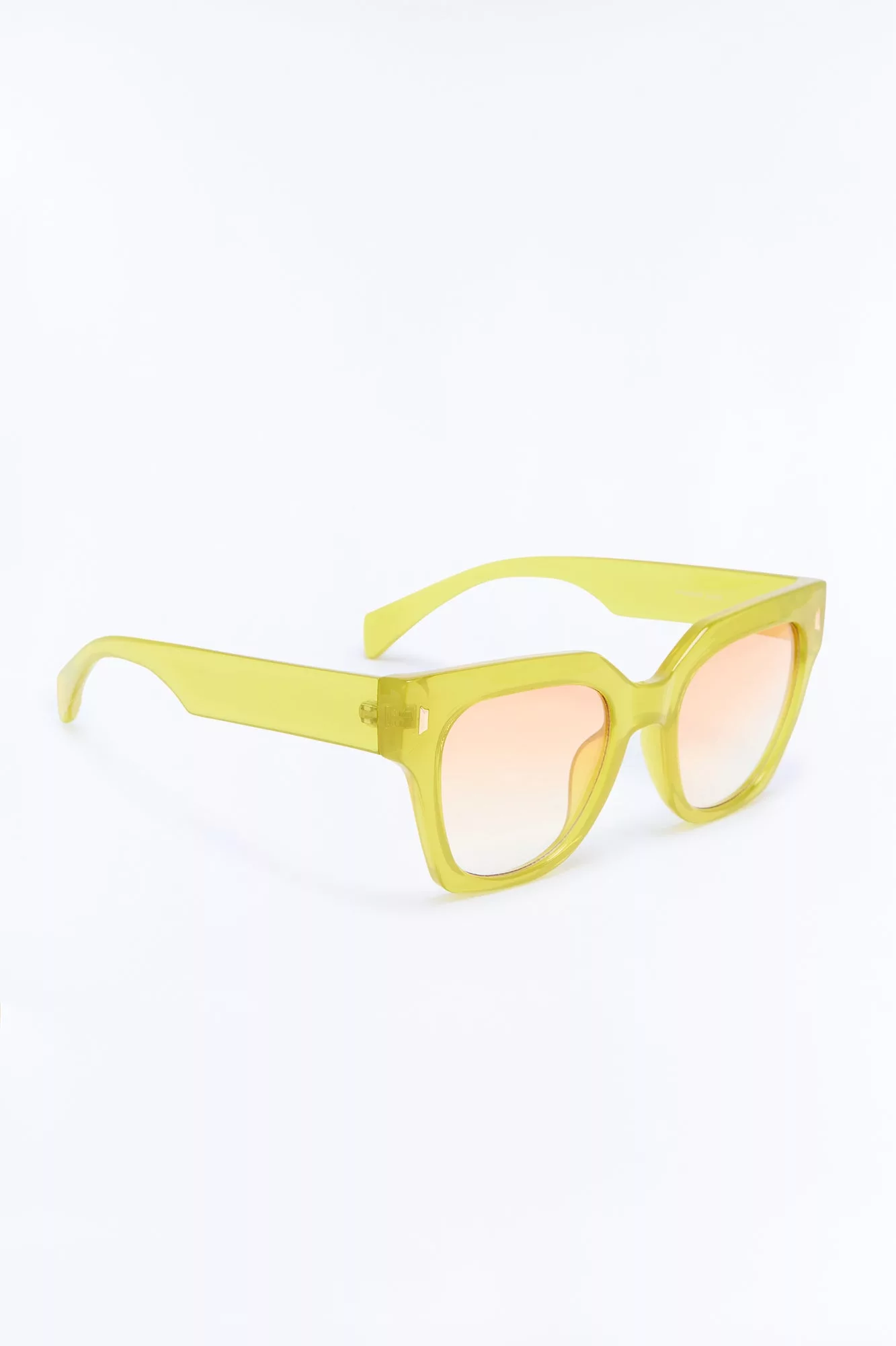 Palm Coast Wave Sunglasses - Chartreuse