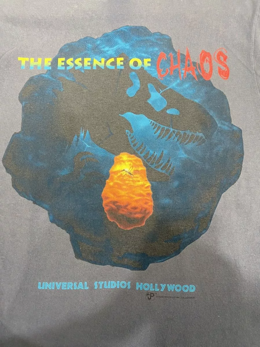 Universal Studios Short Sleeve T Shirts Universal Studios × Vintage ✅ VINTAGE JURASSIC PARK universal studios hollywood 1997 tee Blue