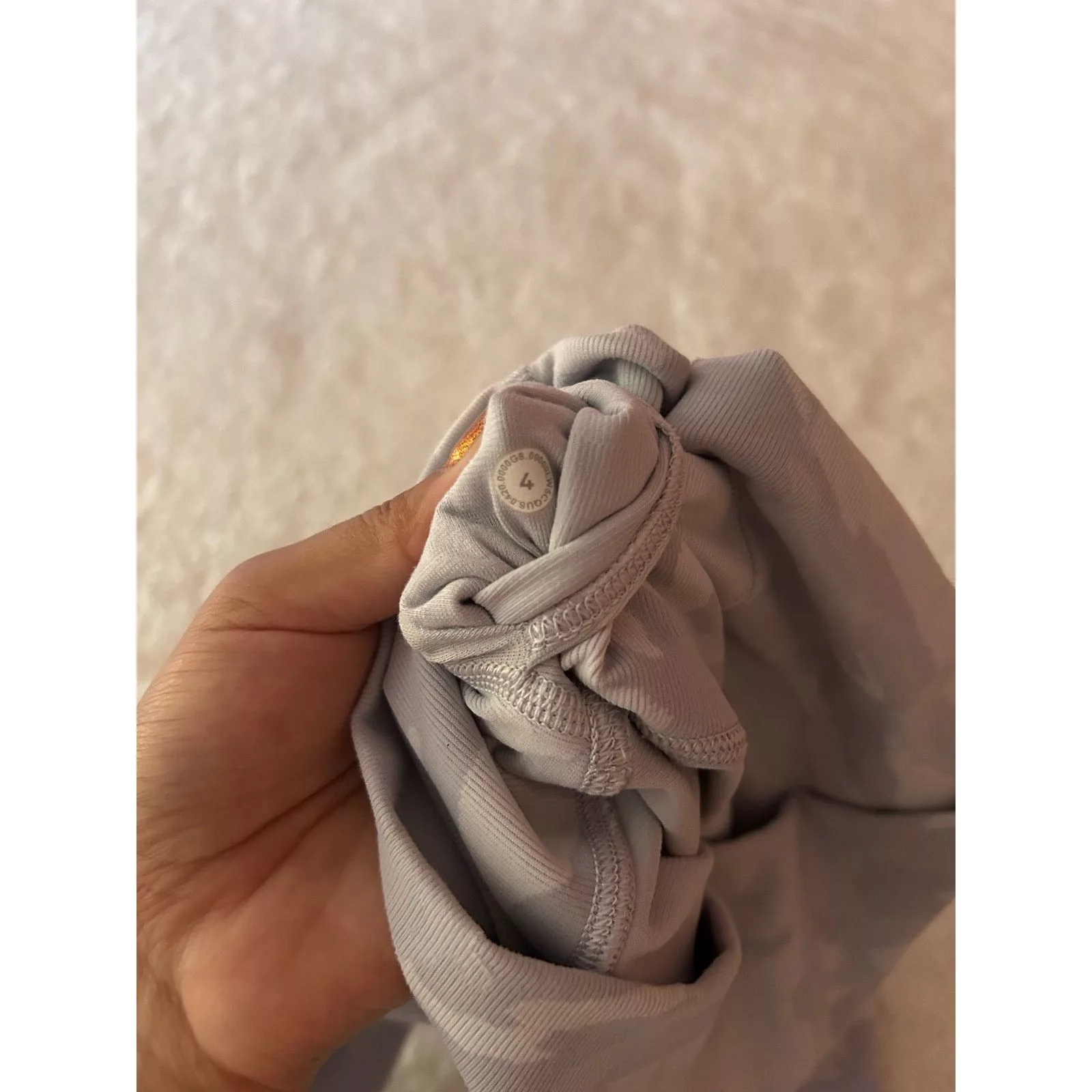 Lululemon Leggings Lululemon White Camo Wunder Under Leggings Size 4 Gray