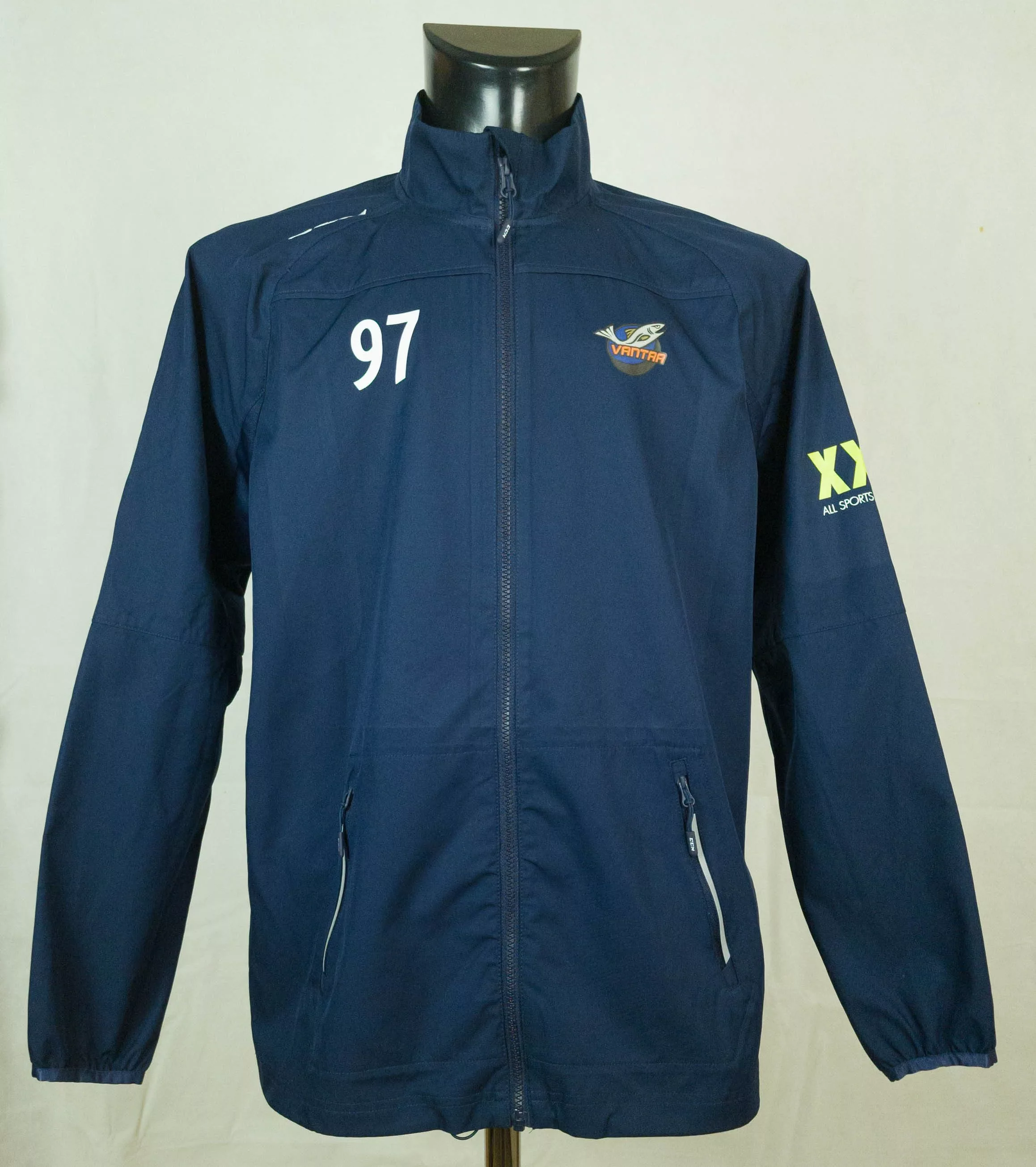 Ccm Light Jackets CCM TRAINING ZIP TRACK JACKET ICE HOCKEY VANTAR SIZE M Blue