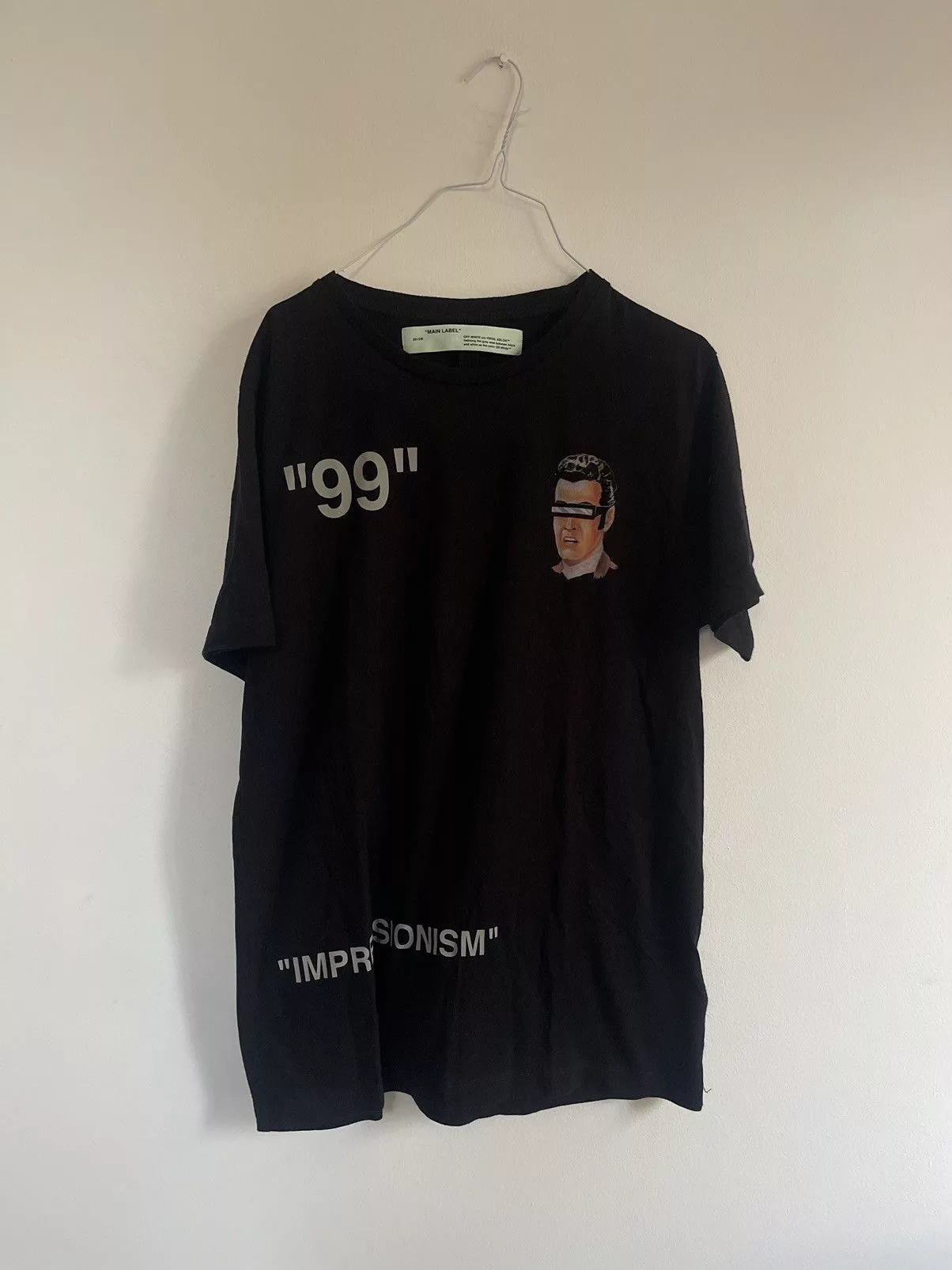 Off-White Short Sleeve T Shirts Off-White Off white Impressionism Vampire TEE Black