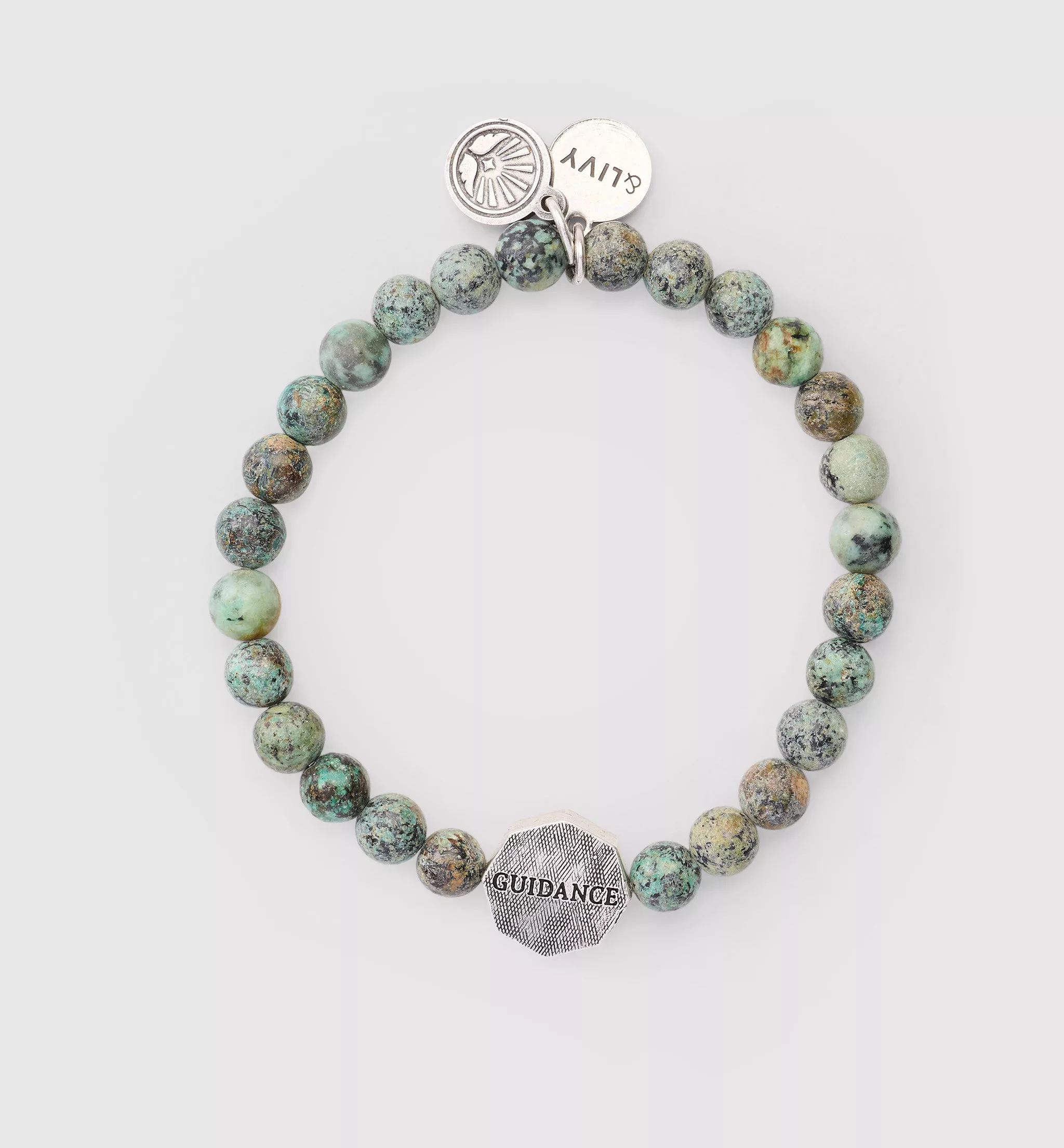 Divine Guidance African Turquoise Stretch Bracelet