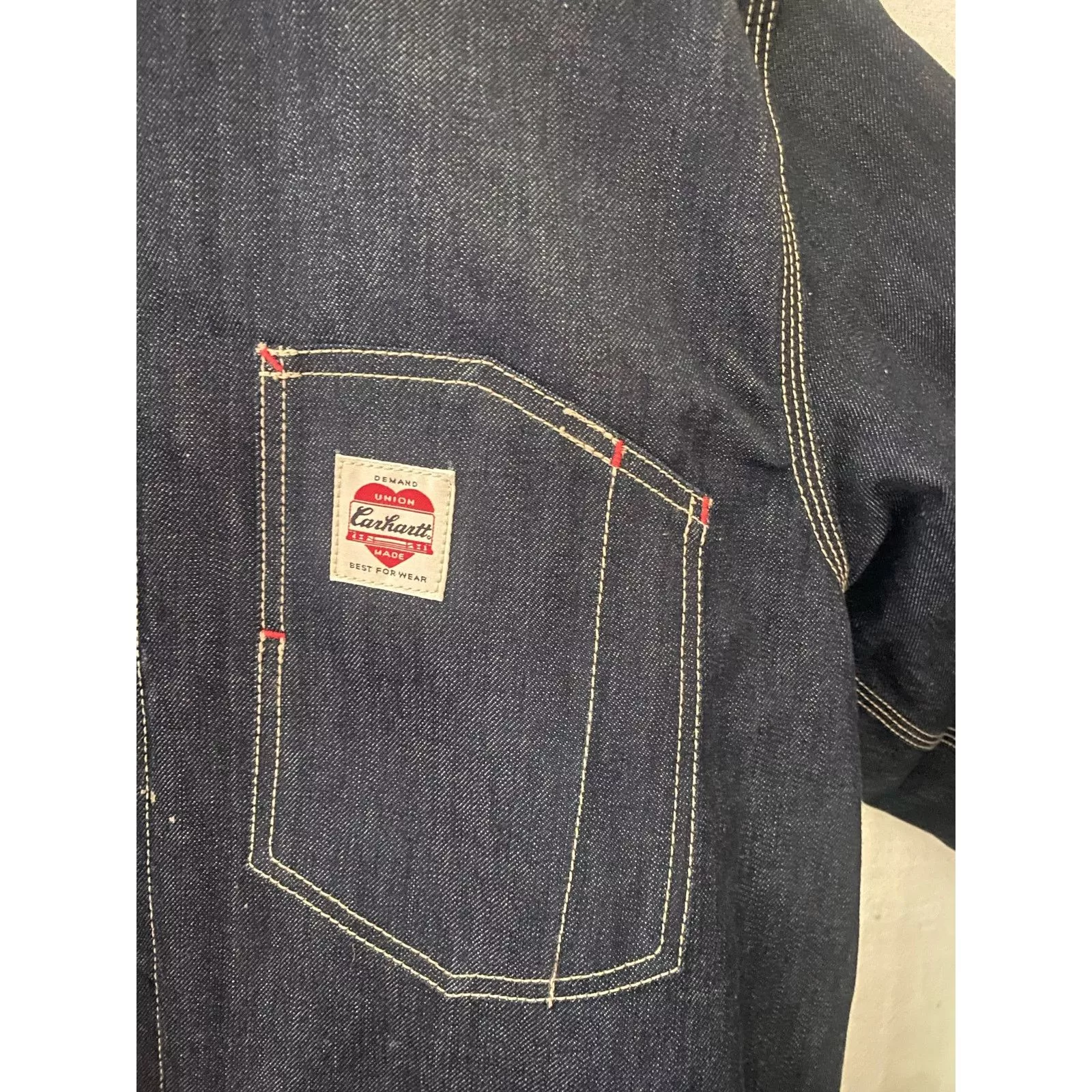 Carhartt Wip Light Jackets Carhartt Wip Carhartt Heritage WIP State Coat rigid denim. m xxlarge. Blue
