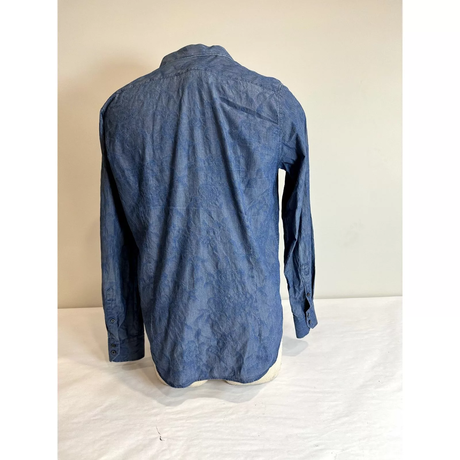 Ted Baker Shirts Button Ups Ted Baker Blue Button Down Shirt Contrast Chambray - Men 16