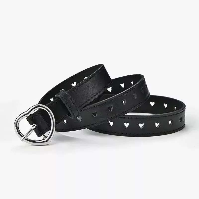 Other Belts Other 110cm Triangle Buckle Women Belt Black Streetwear