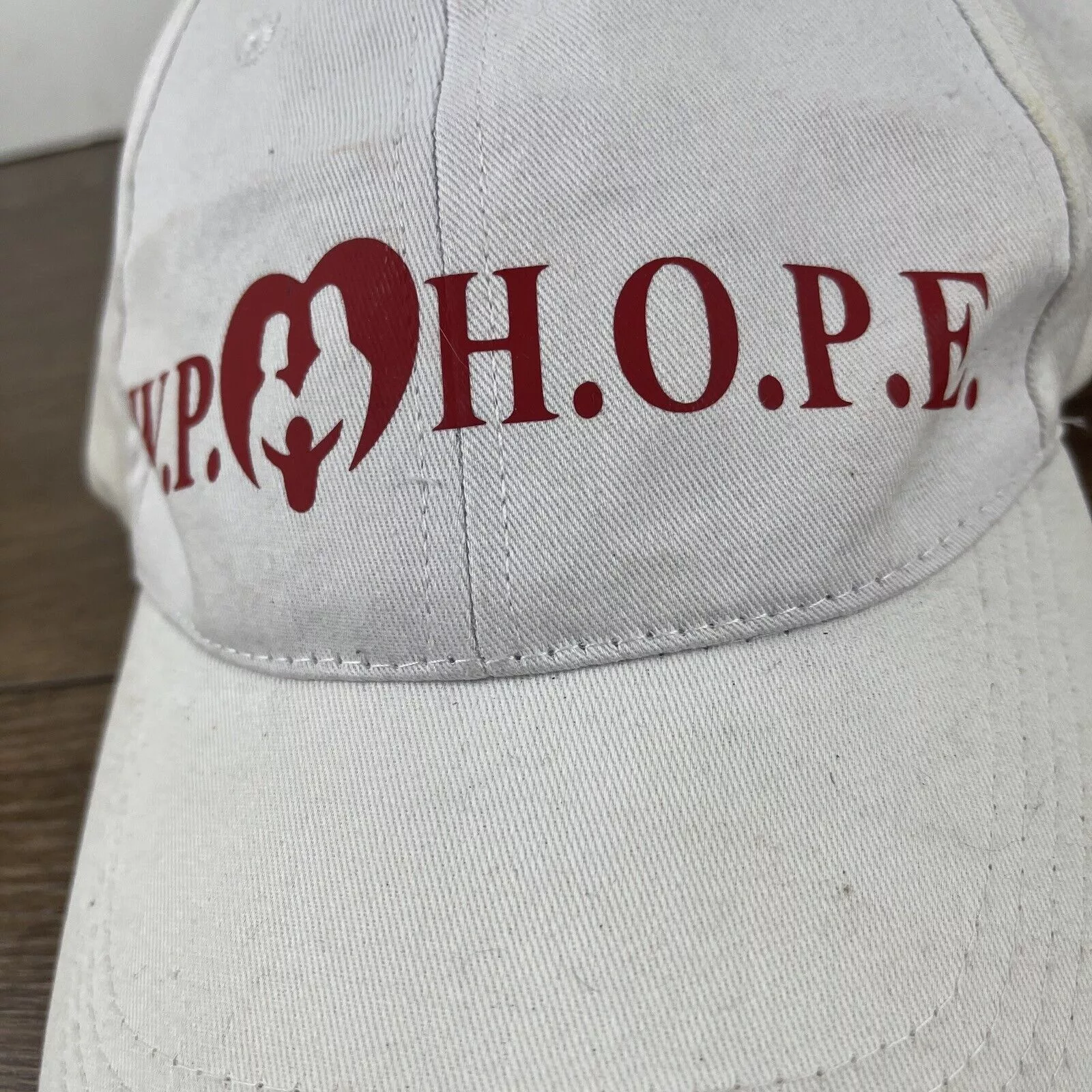 Other Hats Other WP Hope Hat WP Hope White Hat Adjustable Adult Size Hat Whit