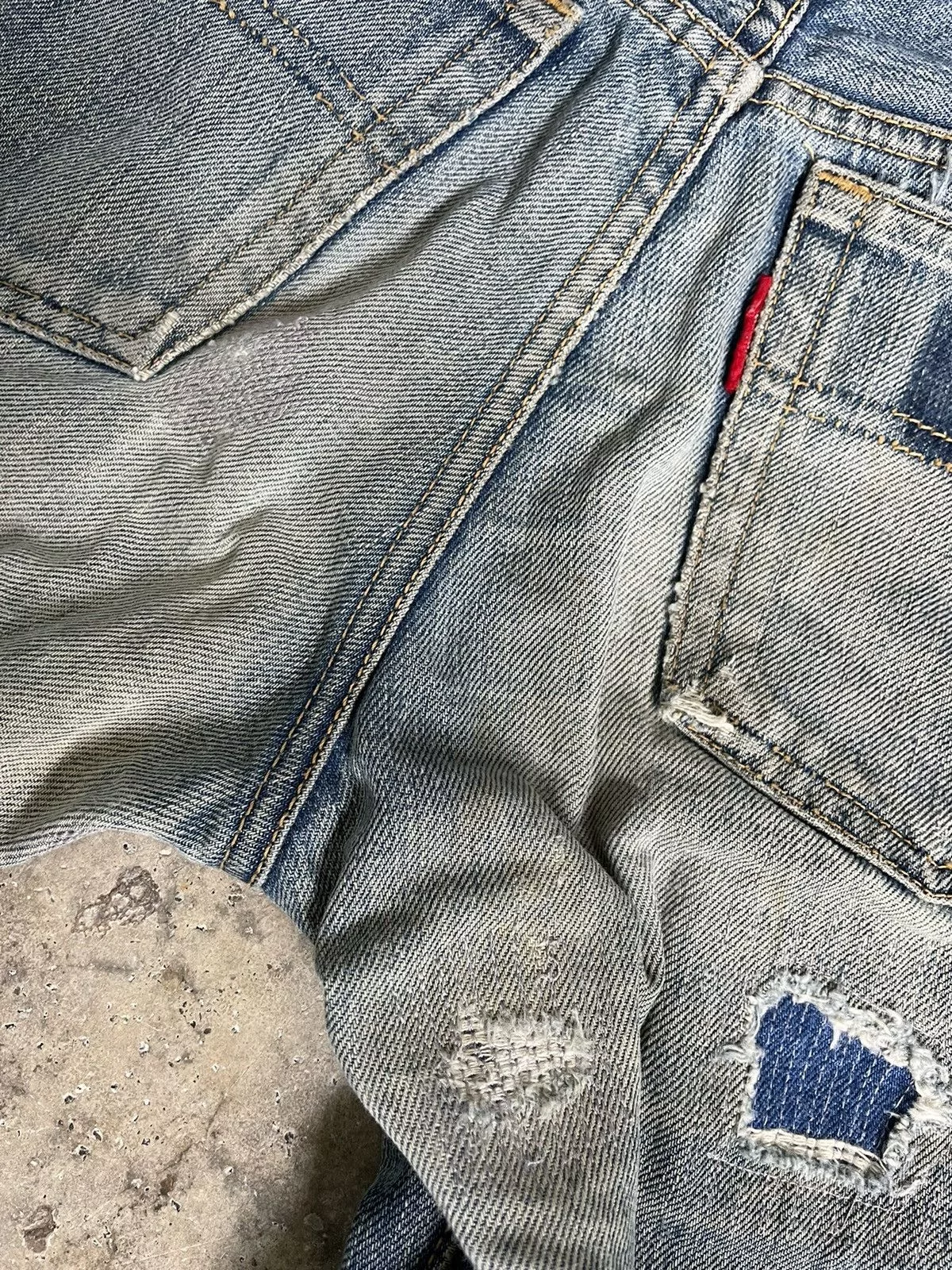 Big John Denim Vintage Big John Flared Pants Blue