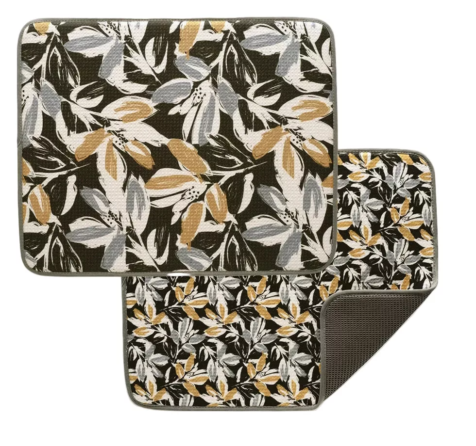 Leaf Tiles Microfiber Dish Drying Mats