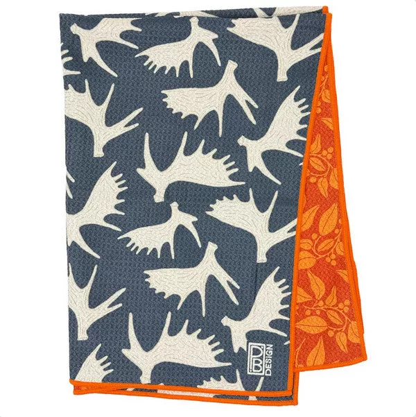 Moose Antlers Tea Towel