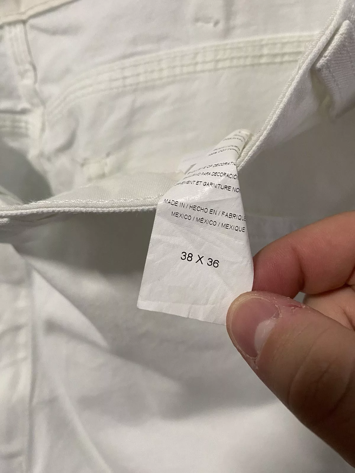 Dickies Denim Dickies Double Knee Carpenter Painter’s Pants White