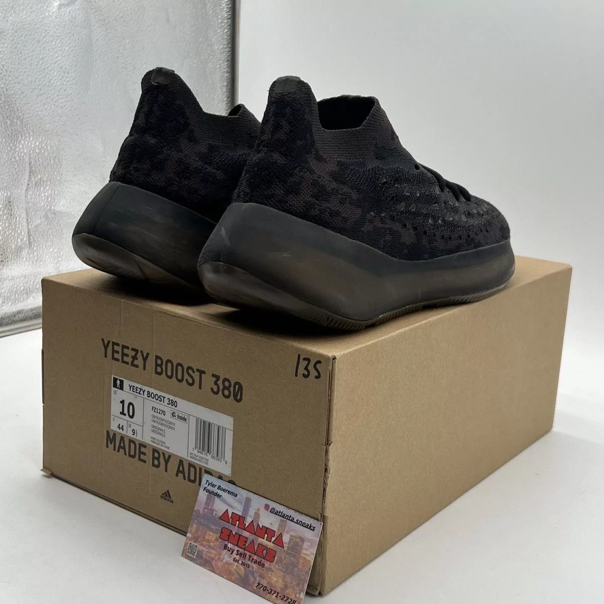 Adidas Low Top Sneakers Adidas Yeezy boost 380 onyx non reflective Black